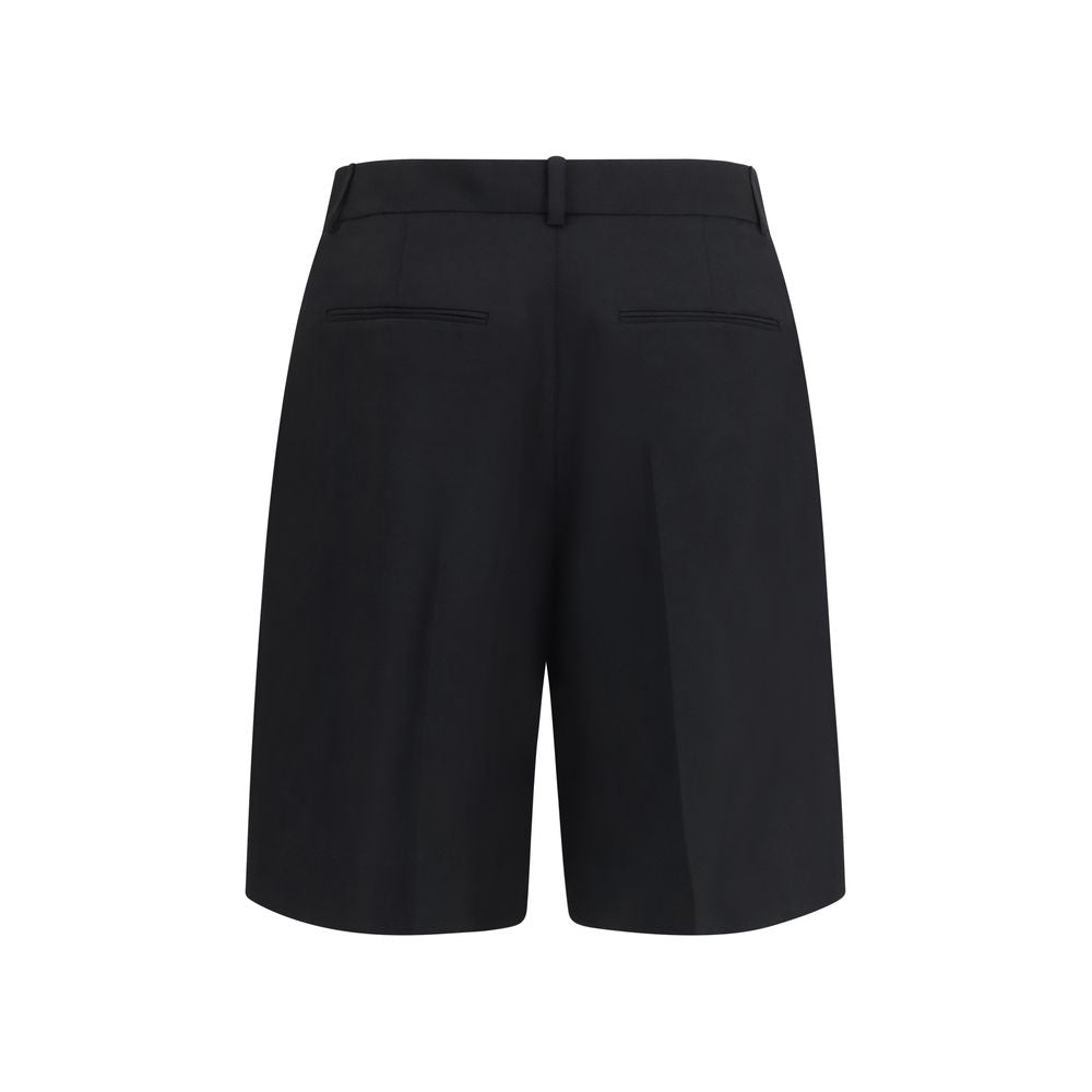 Khaite Black Wool Oves Aries Bermuda Shorts