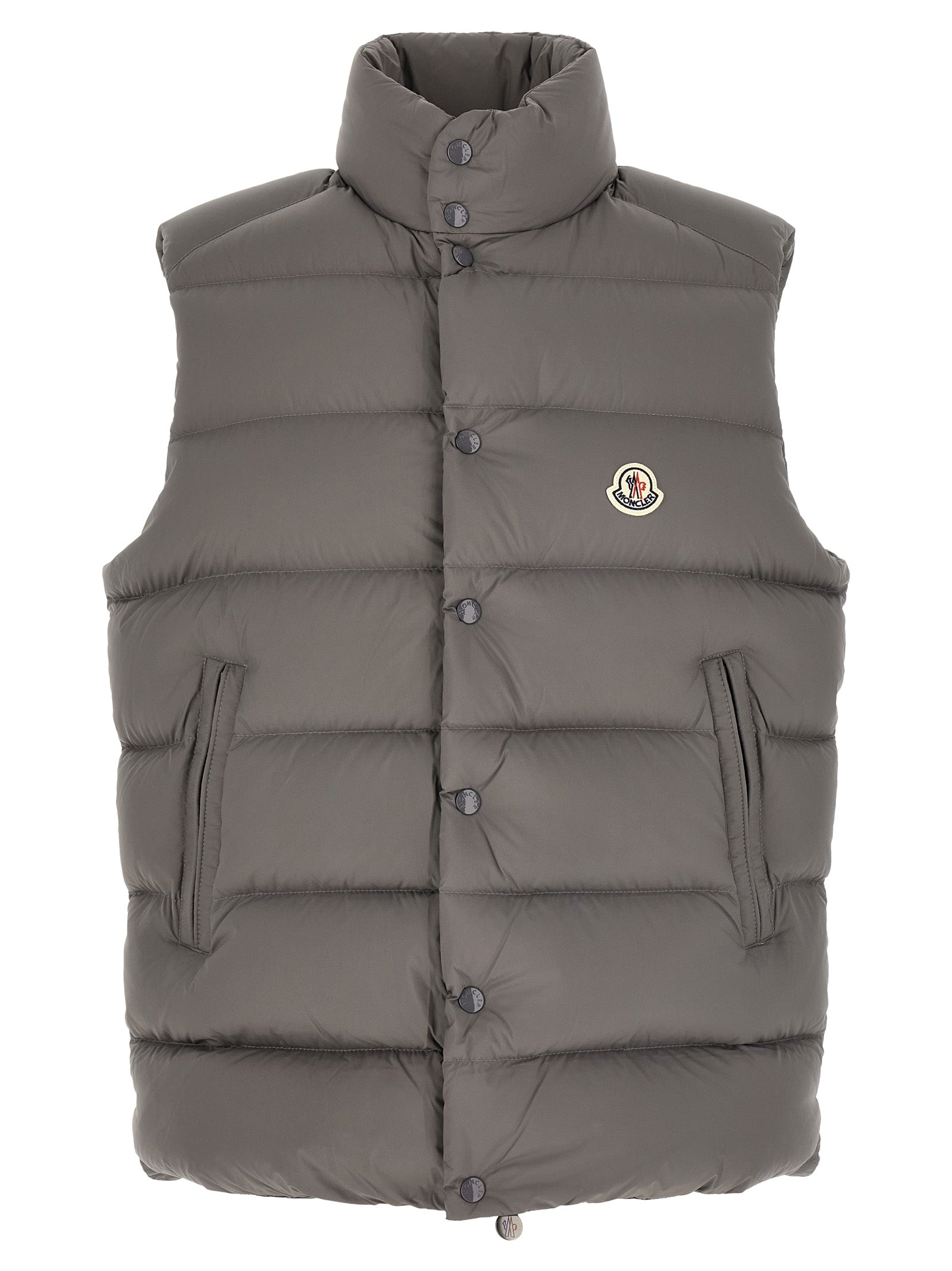 Moncler Gray Polyamide Sleeveless Jacket