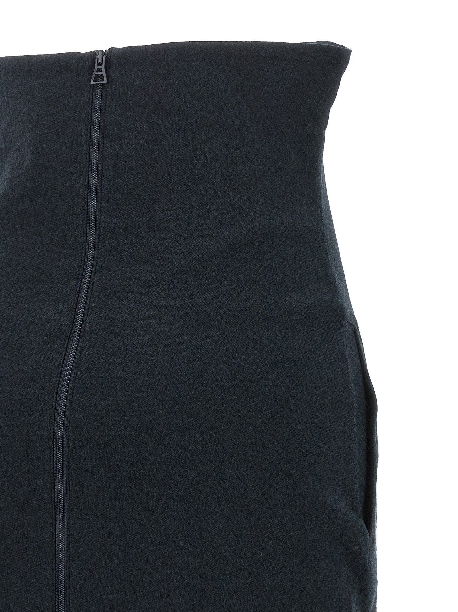 Issey Miyake Black Paper Mini Skirt