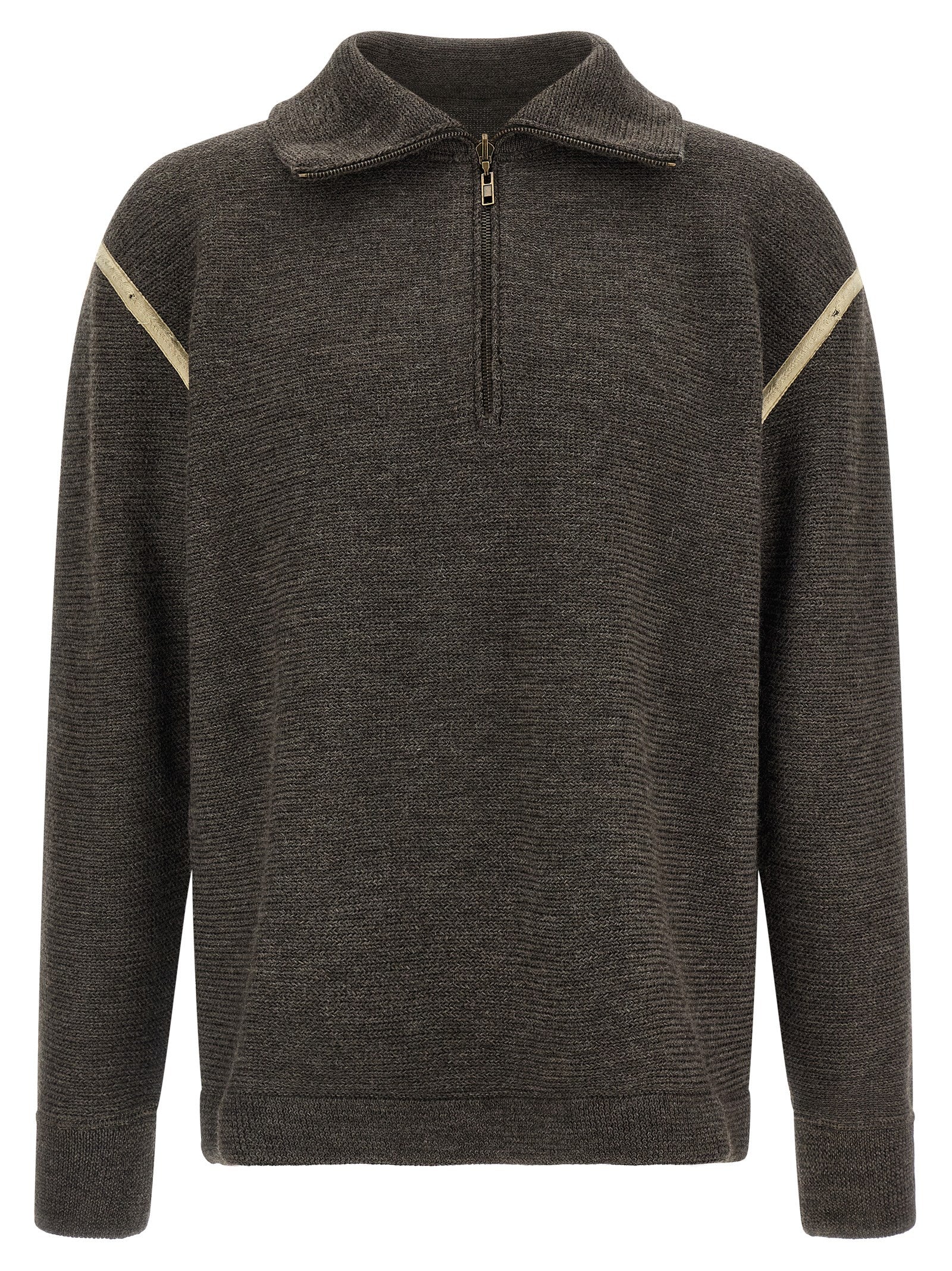 Maison Margiela Gray Wool Cardigan