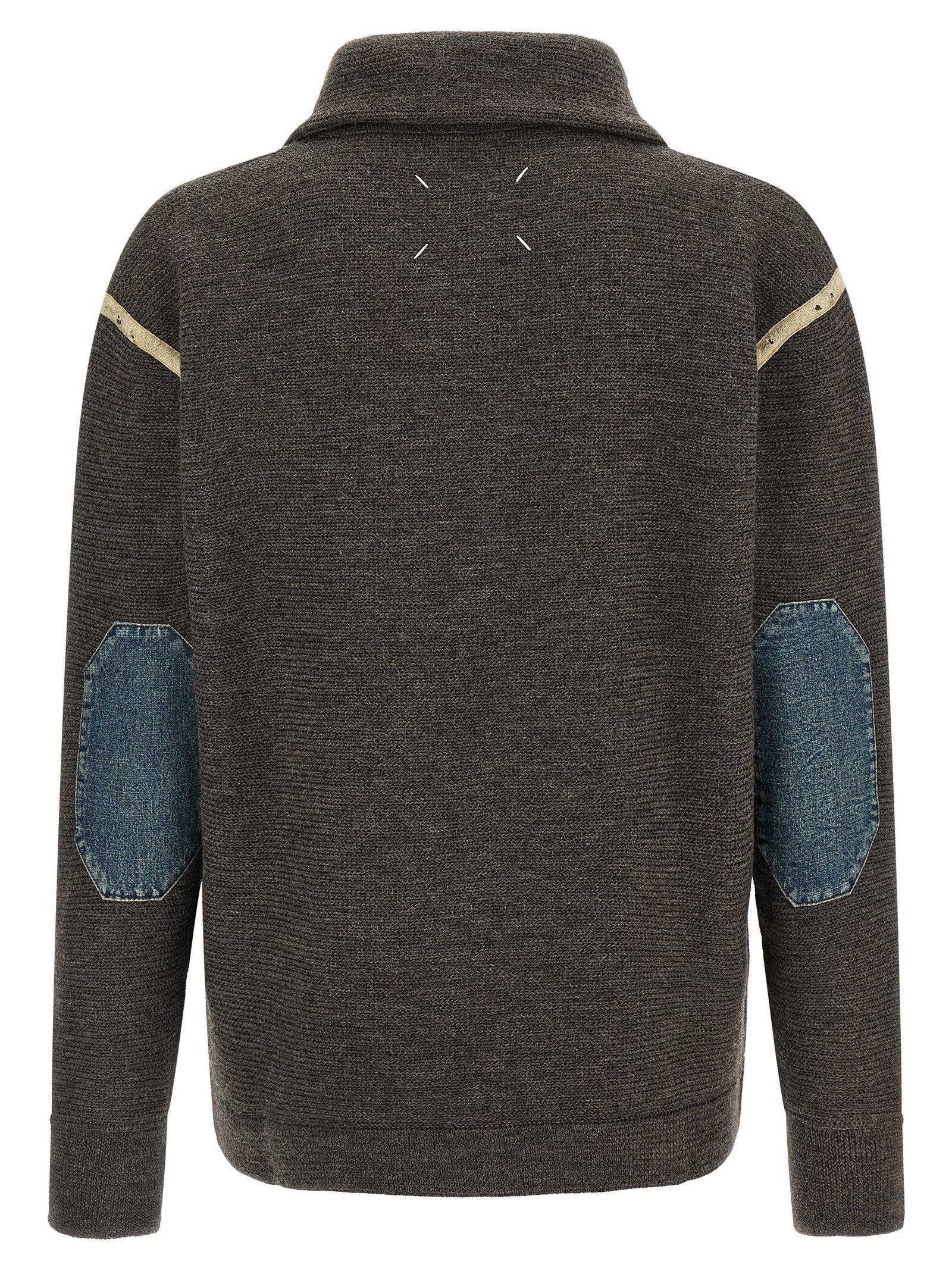 Maison Margiela Gray Wool Cardigan