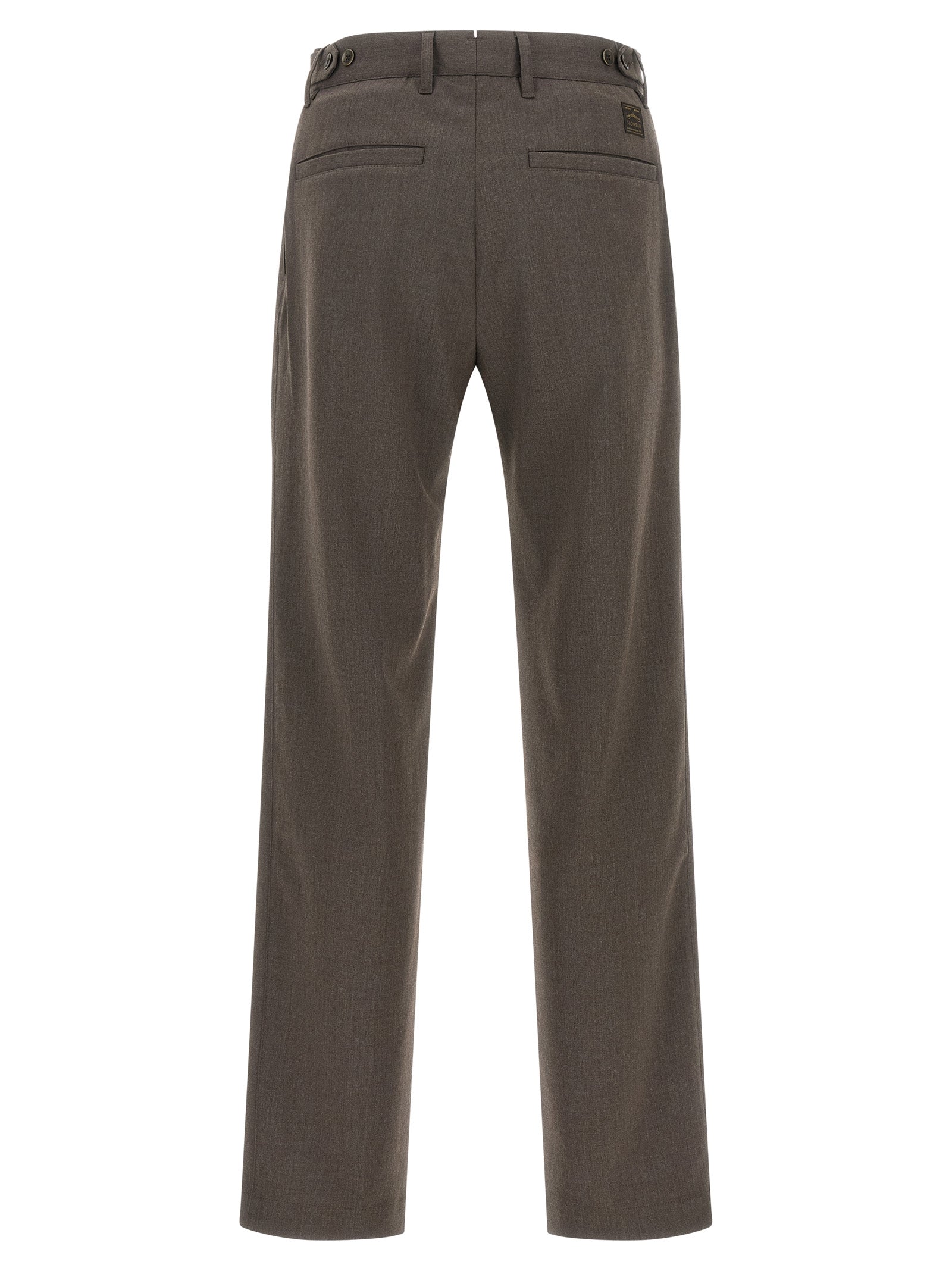 Incotex Brown Polyester Dress Pants