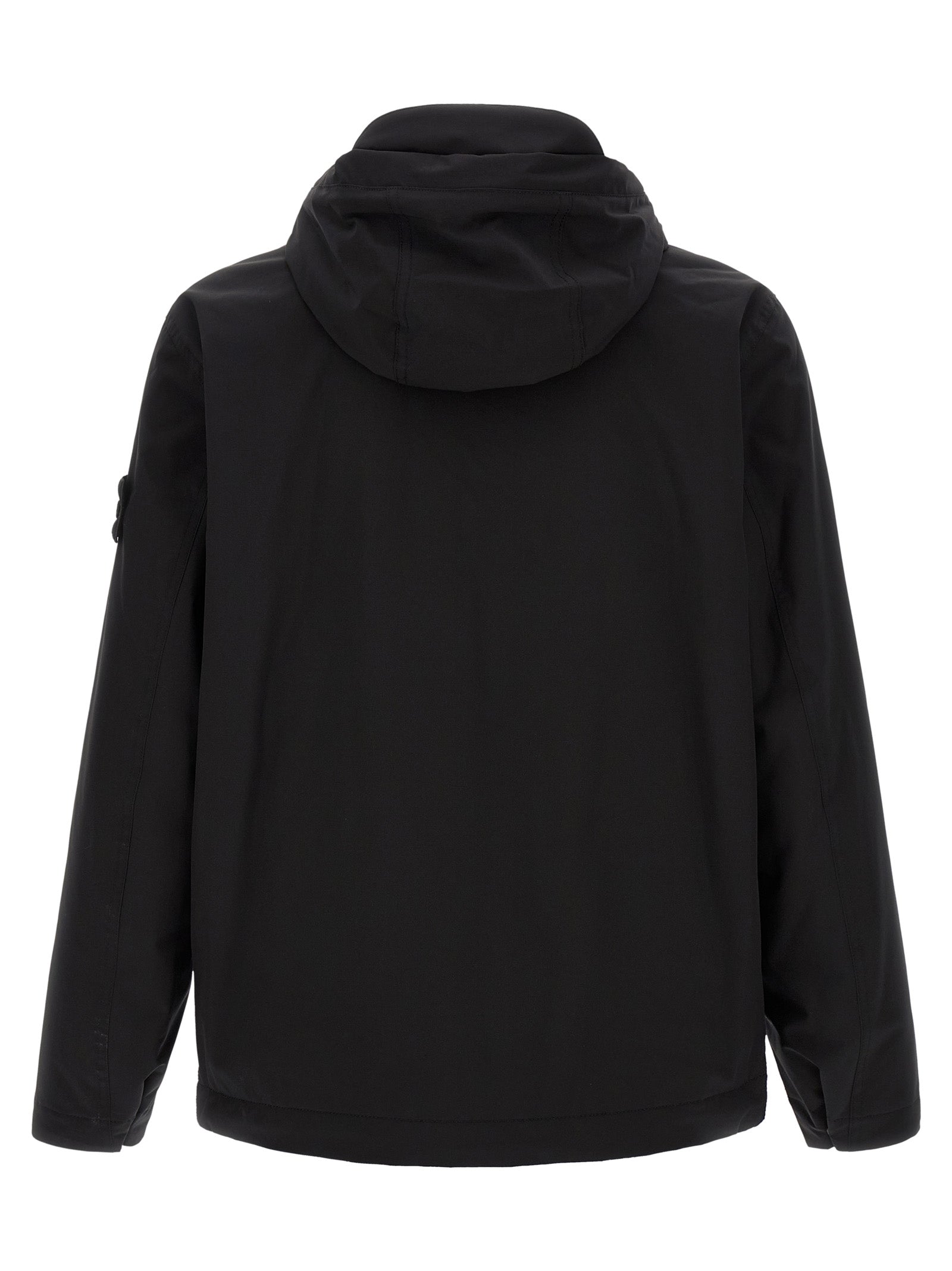 Stone Island Black Polyester Shell Jacket
