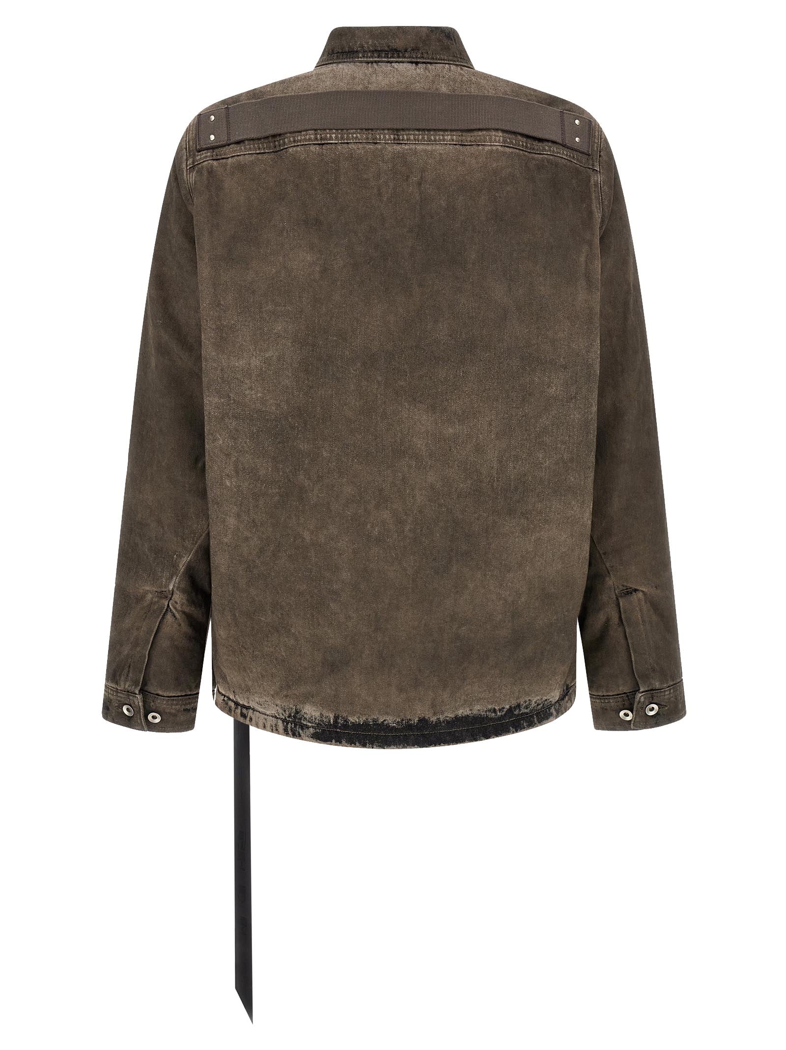 DRKSHDW Gray Cotton Denim Jacket