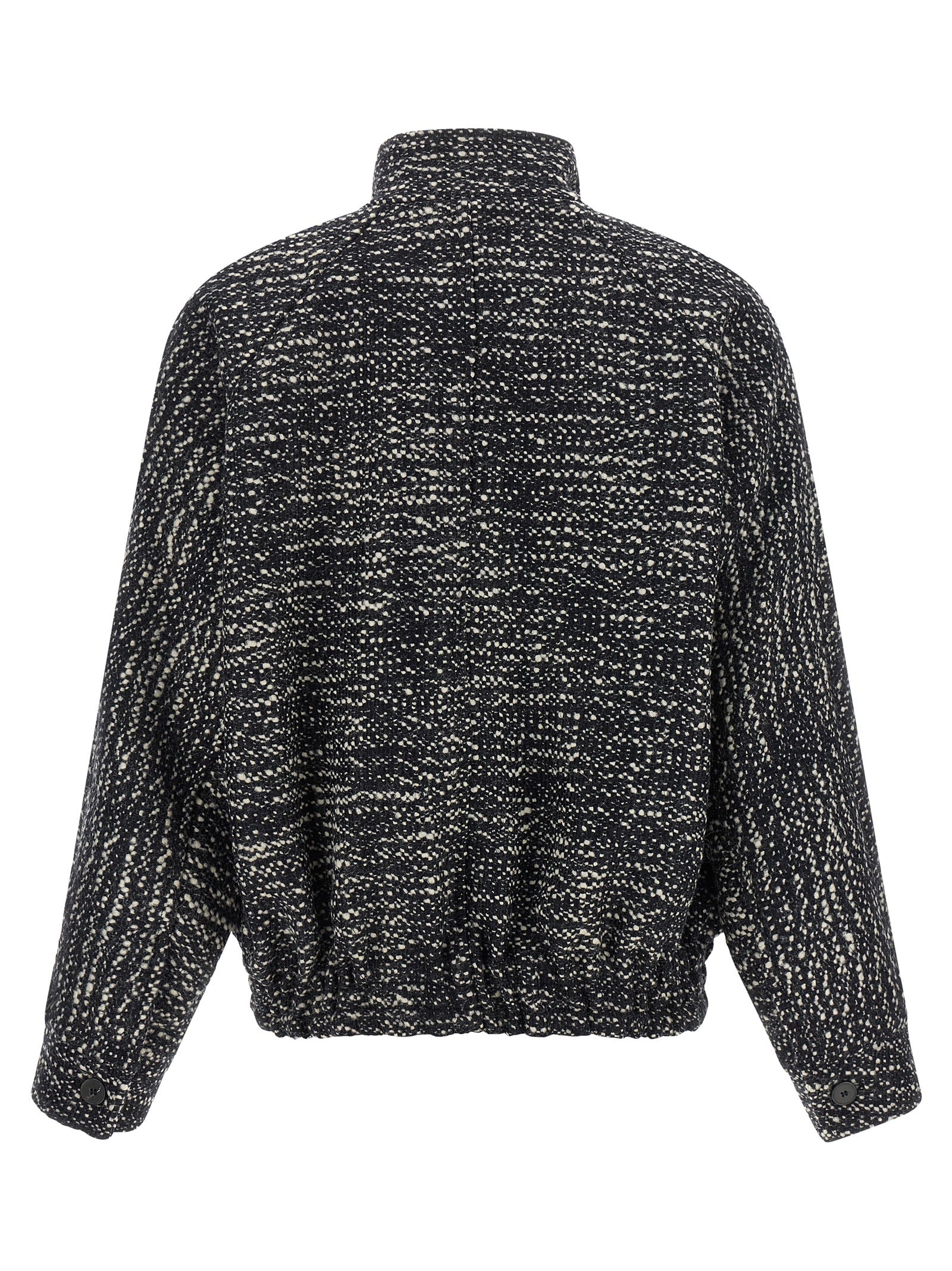 Darkpark White Virgin Wool Bomber