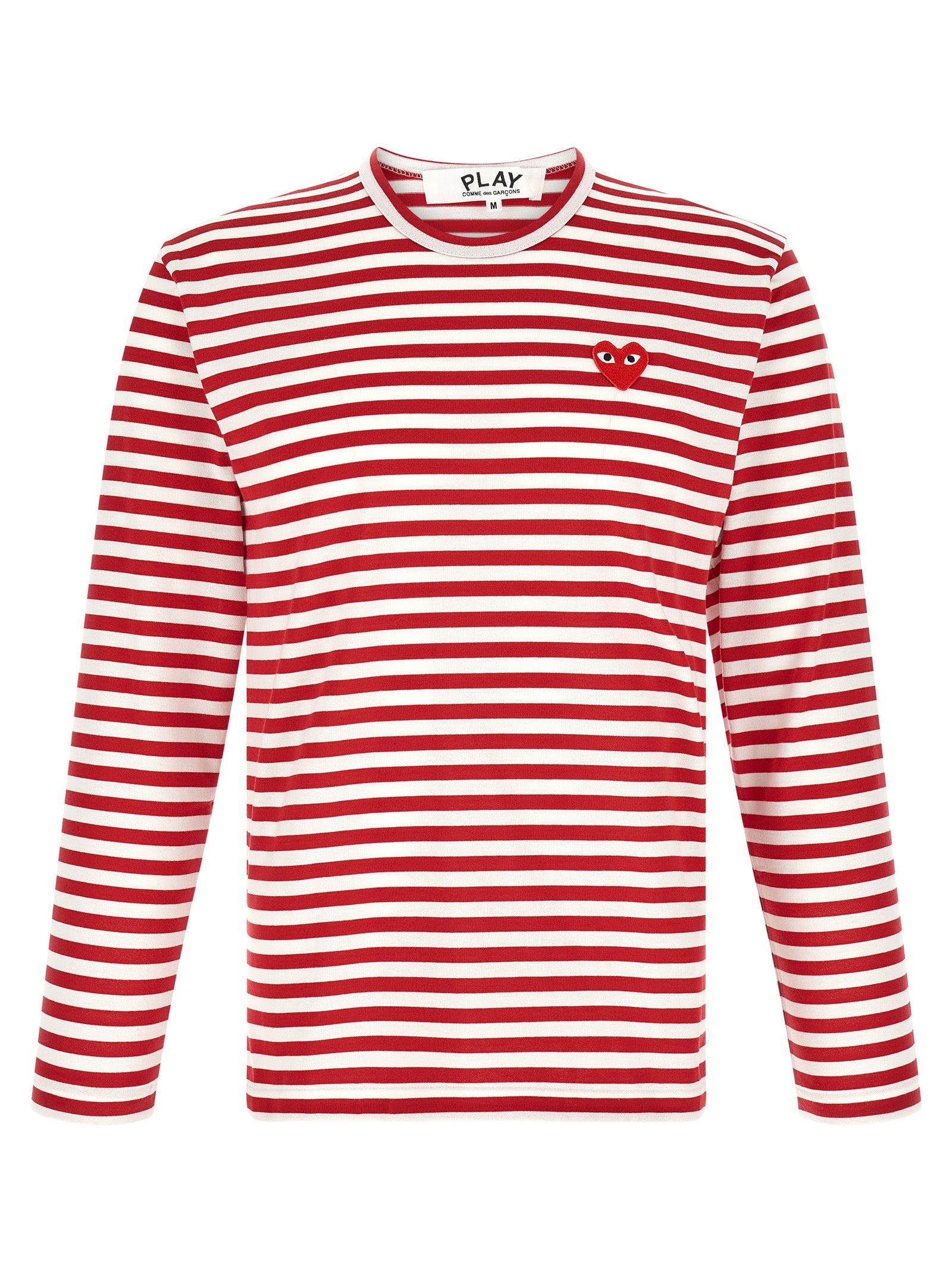 Comme Des Garçons Play White Cotton T-Shirt