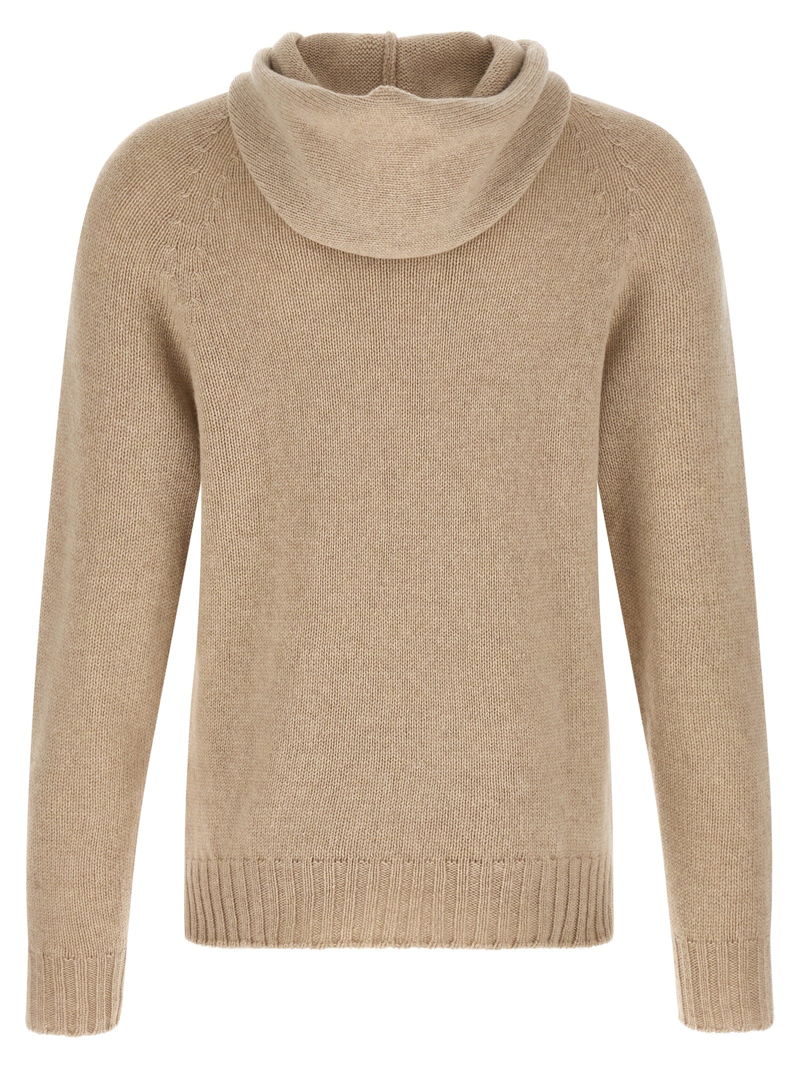 MA'RY'YA Beige Cashmere Cardigan