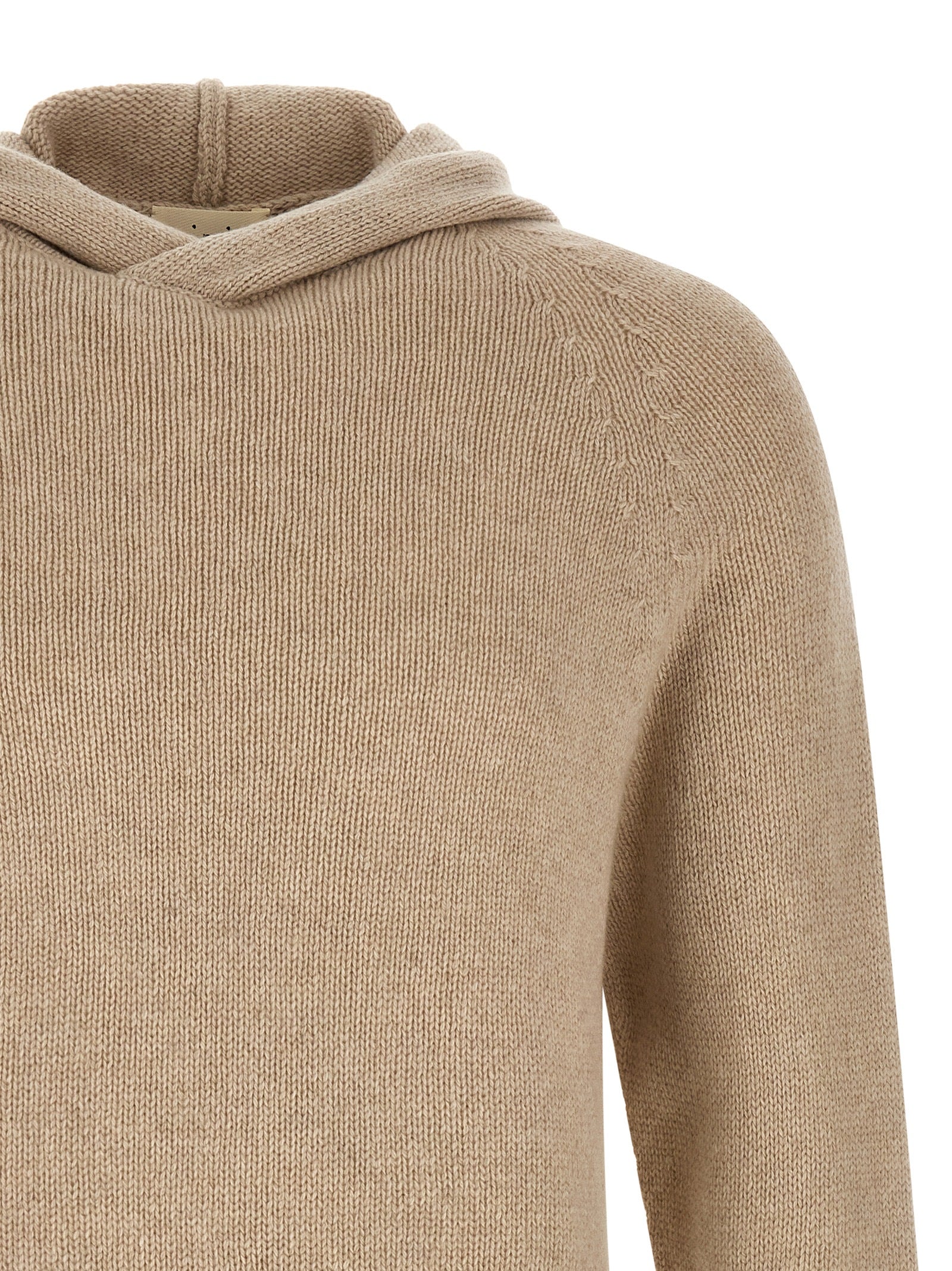 MA'RY'YA Beige Cashmere Cardigan