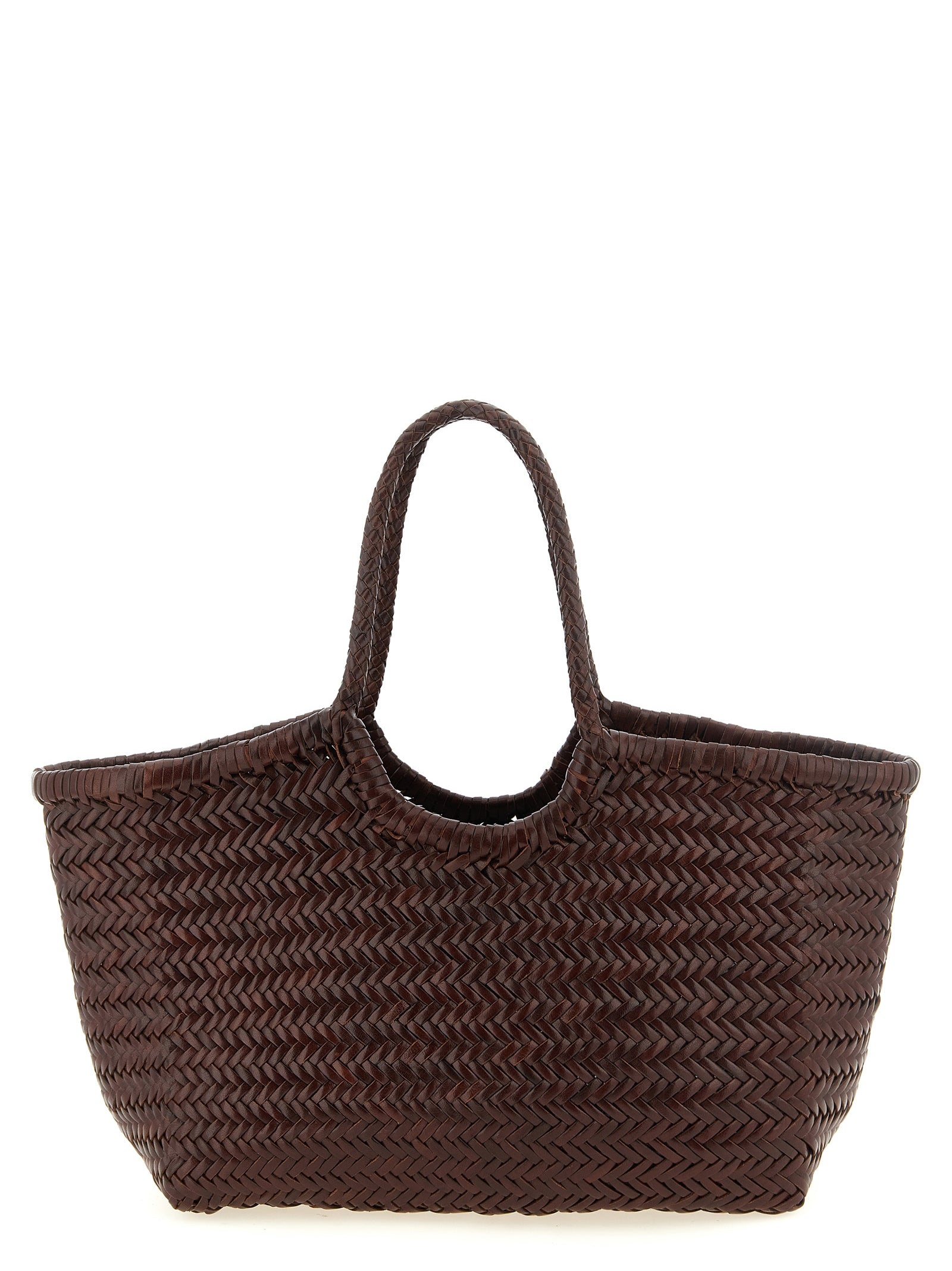 Dragon Diffusion Brown Cowhide Shoulder Bag