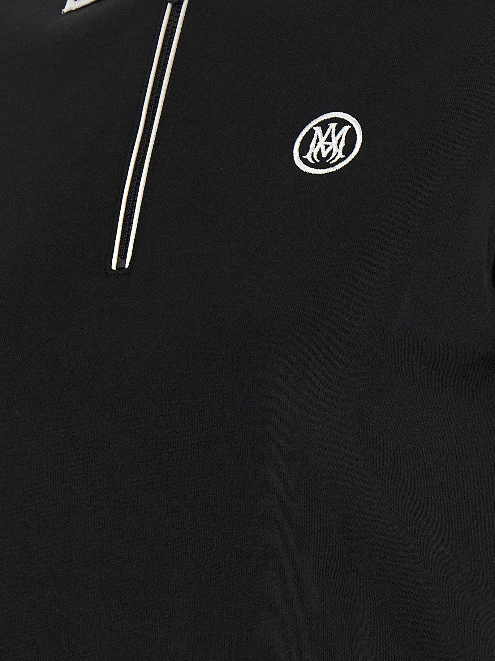Amiri Black Polyester Polo Shirt