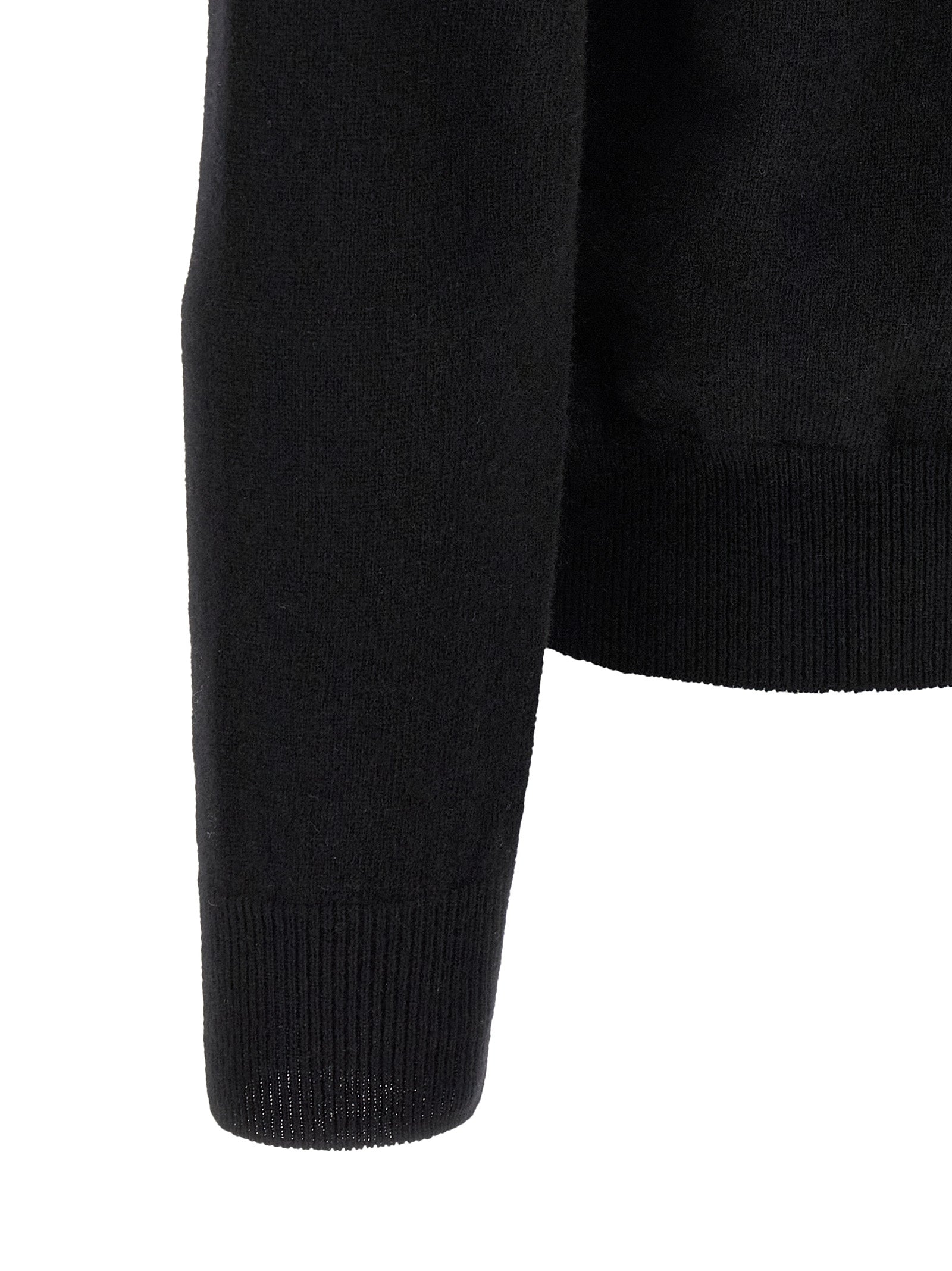 Comme Des Garçons Play Black Wool Cardigan