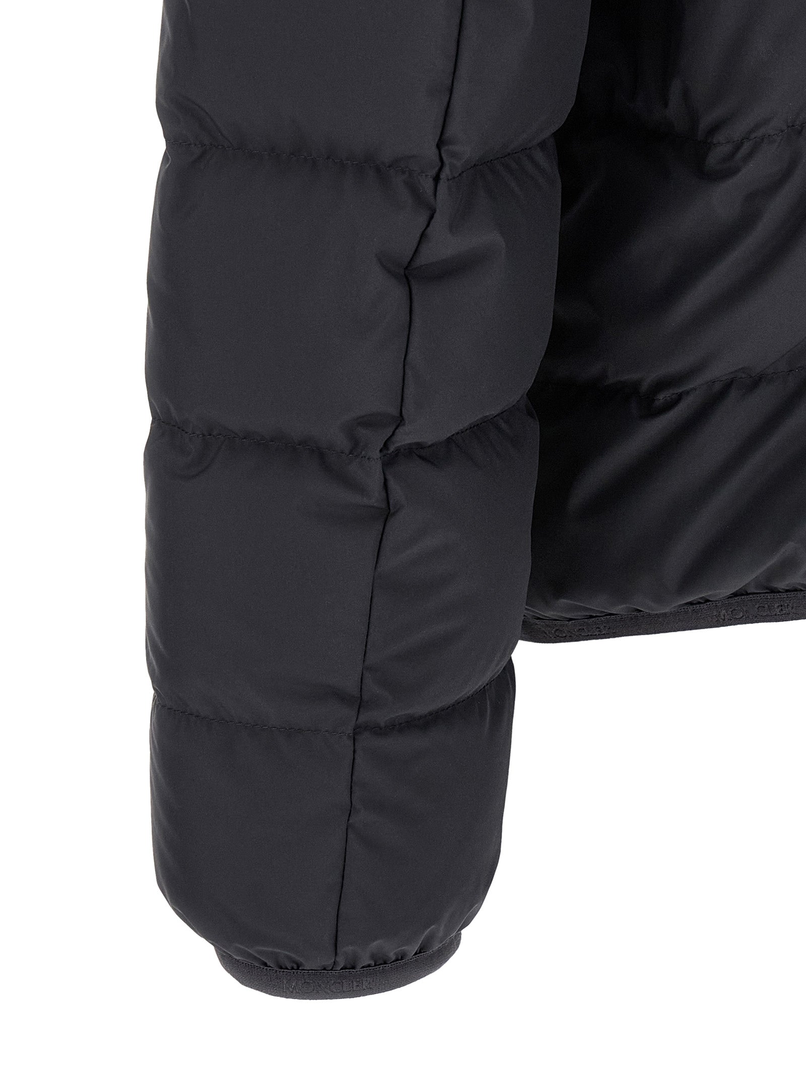 Moncler Blue Polyester Full-Length Jacket