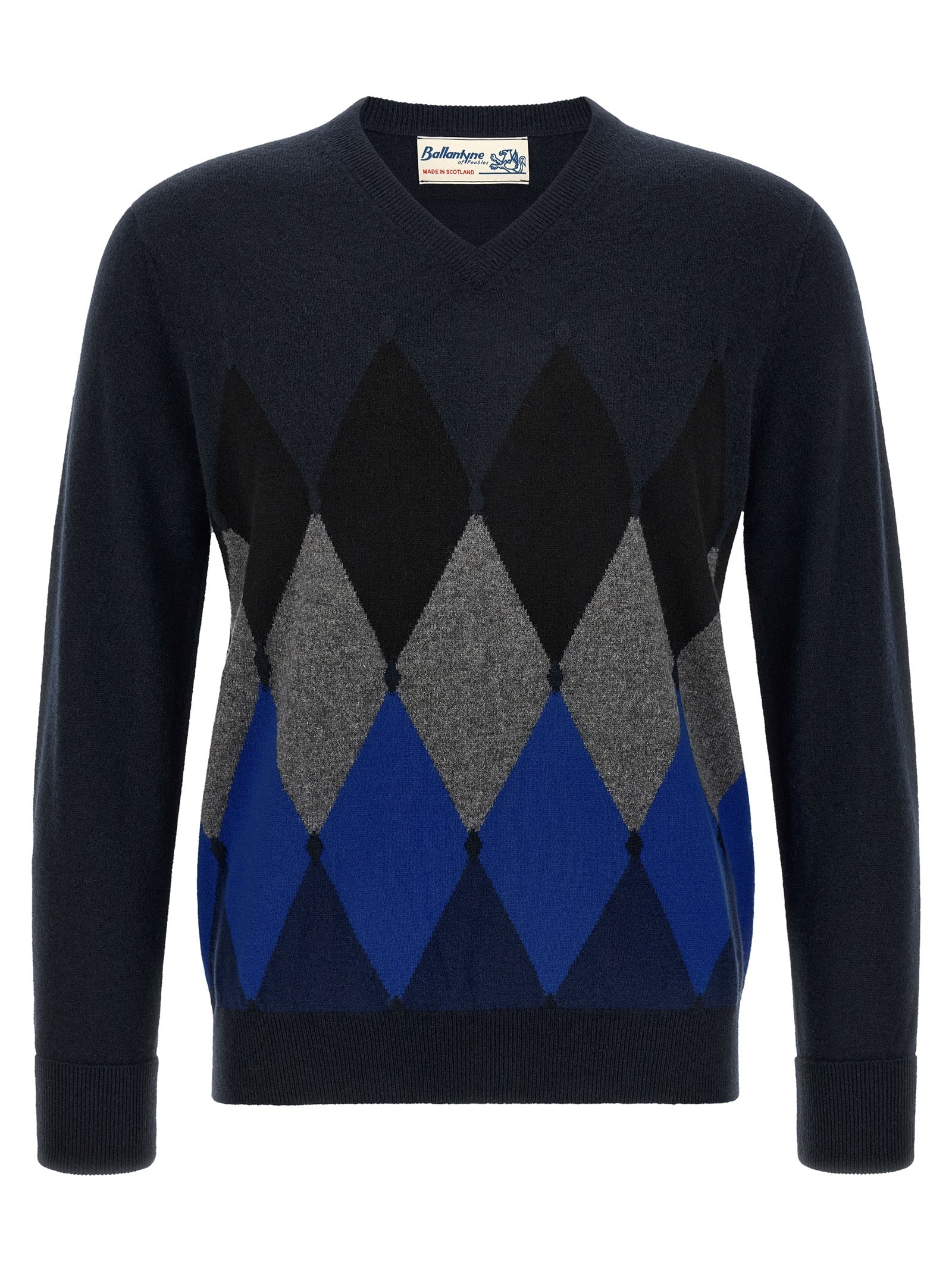 Ballantyne Blue Cashmere Cardigan
