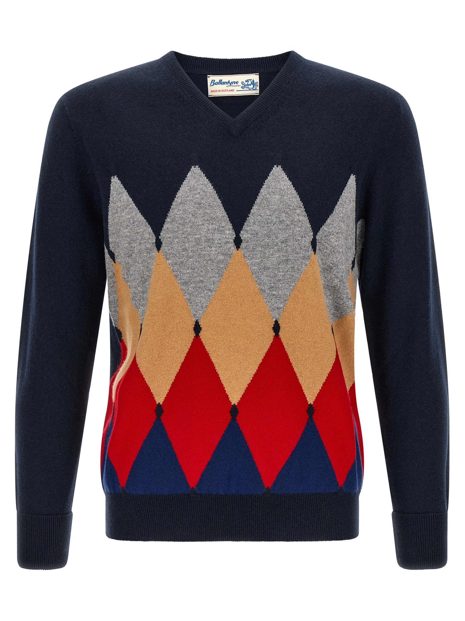 Ballantyne Blue Cashmere Cardigan