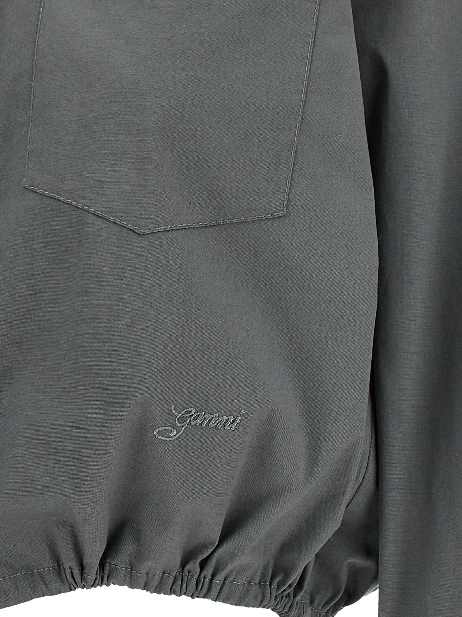 Ganni Gray Cotton Blouse