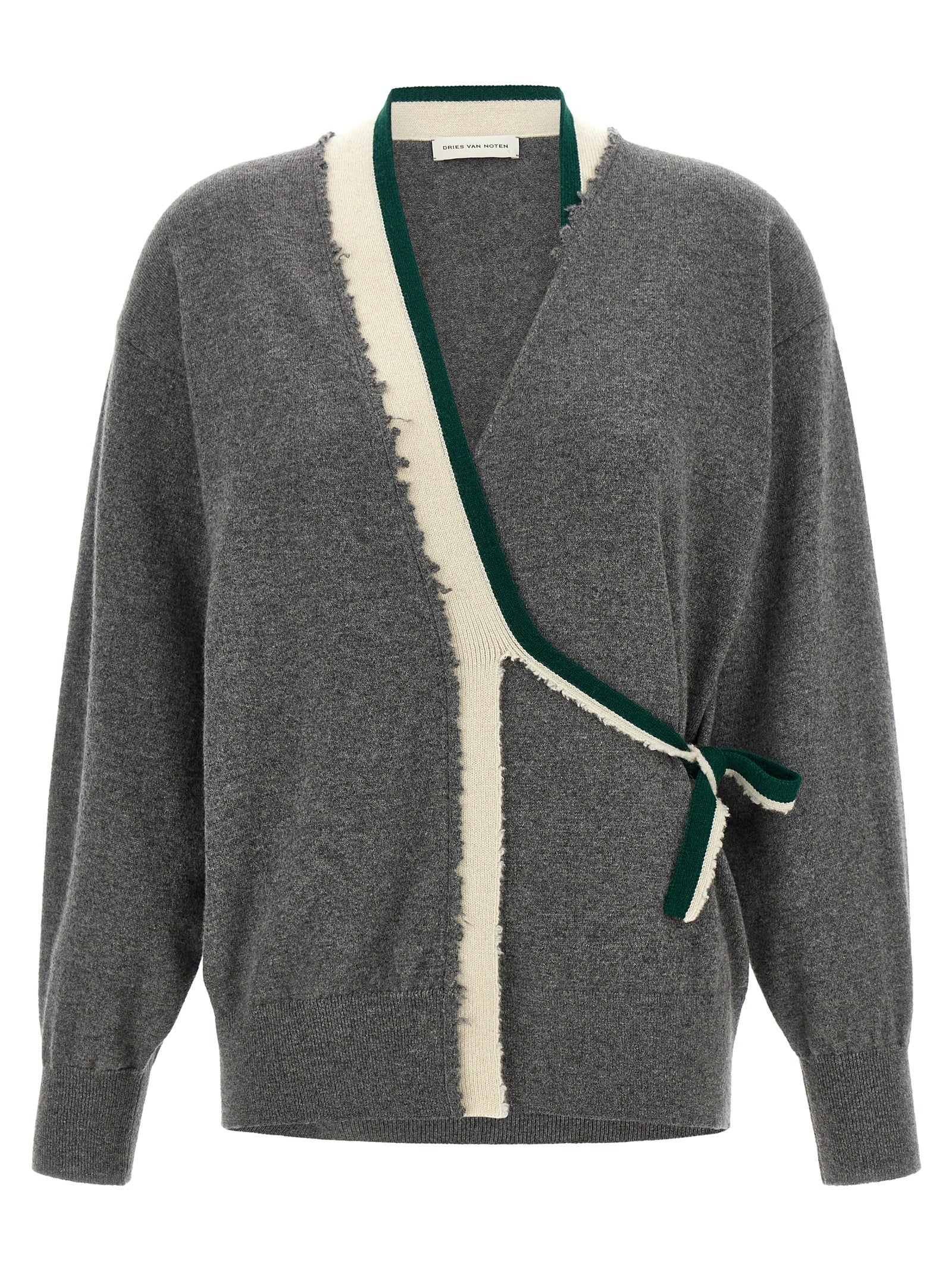 Dries Van Noten Gray Cashmere Cardigan