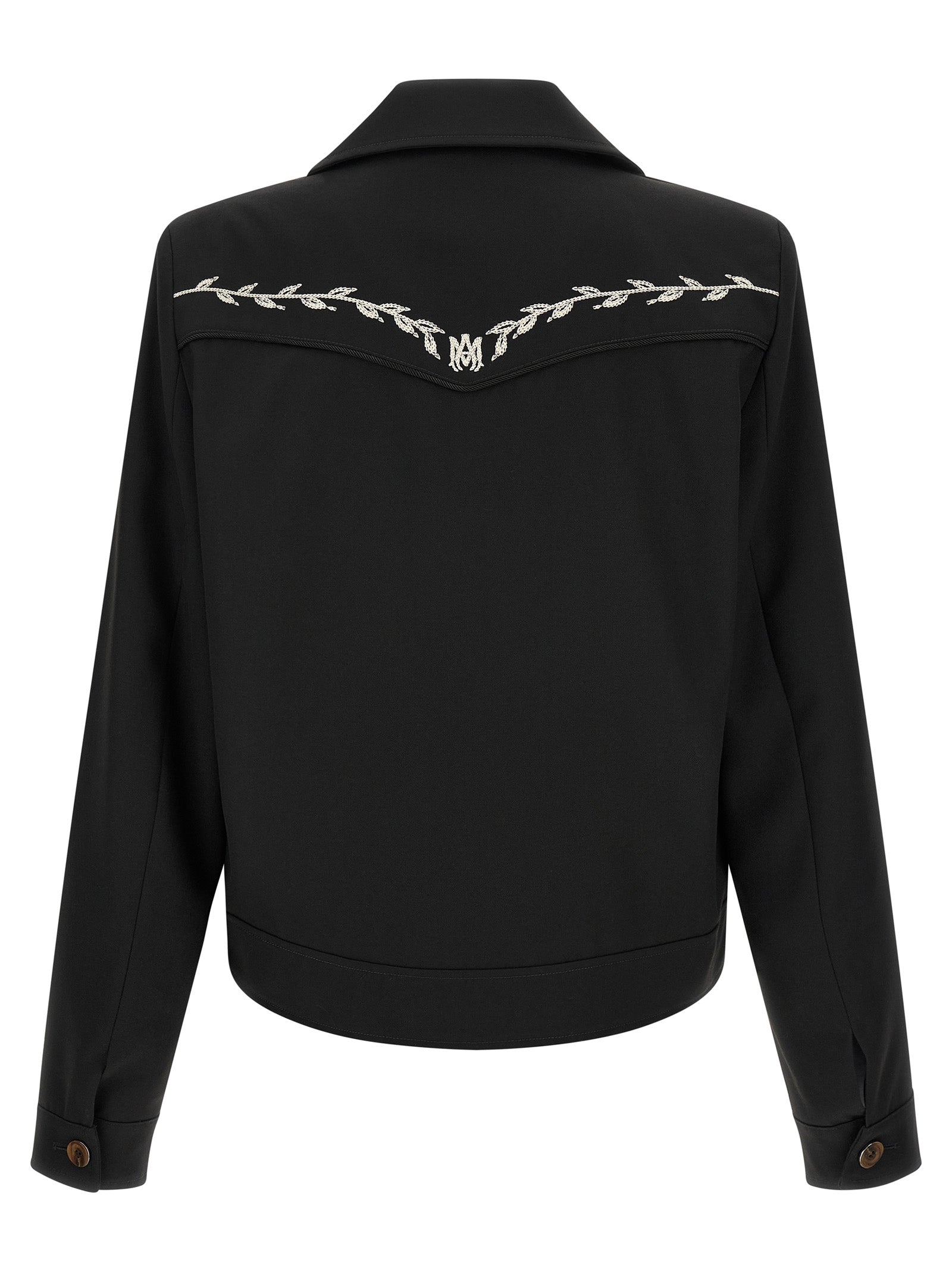 Amiri Black Polyester Full-Length Jacket