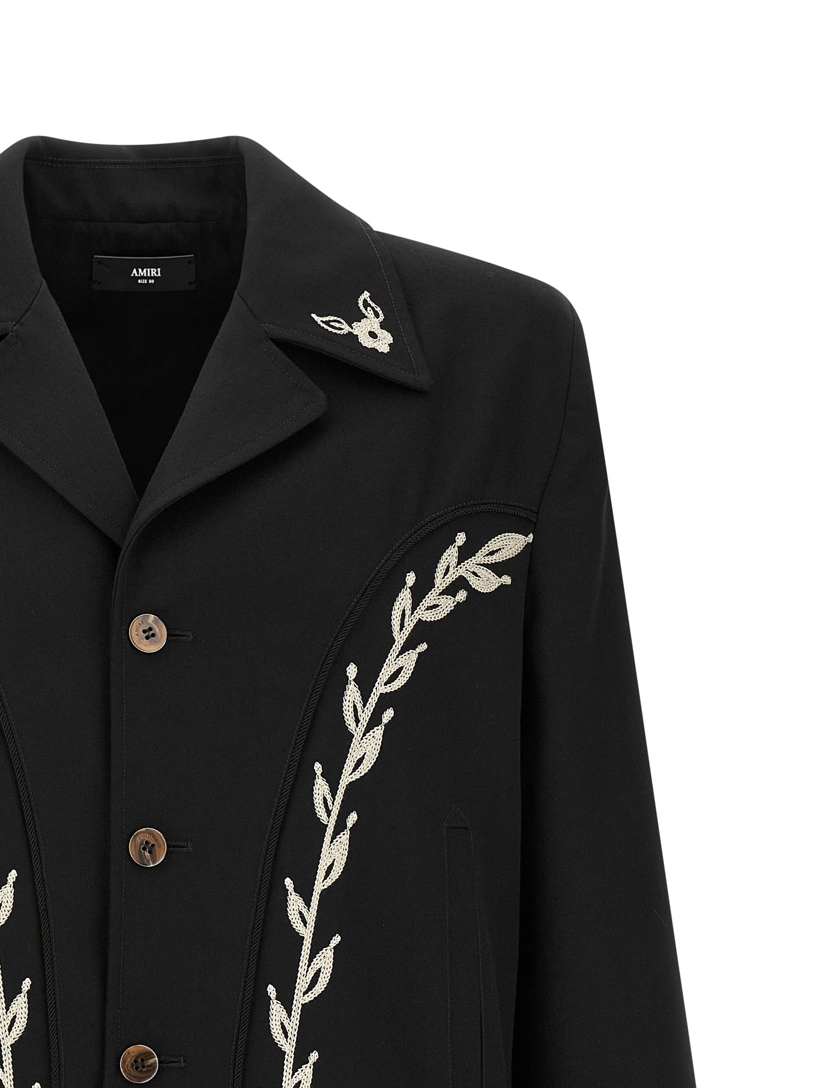 Amiri Black Polyester Full-Length Jacket