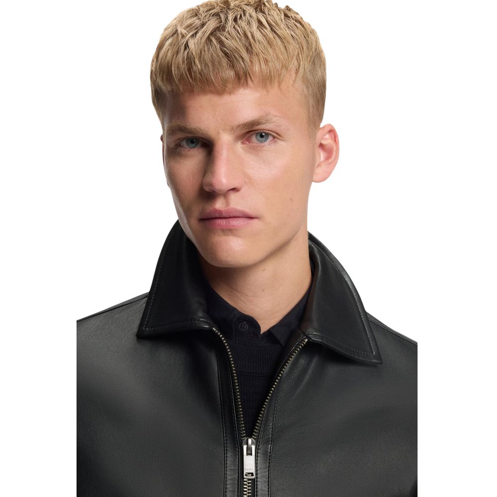 Hugo Boss Black Leather Leather Jacket