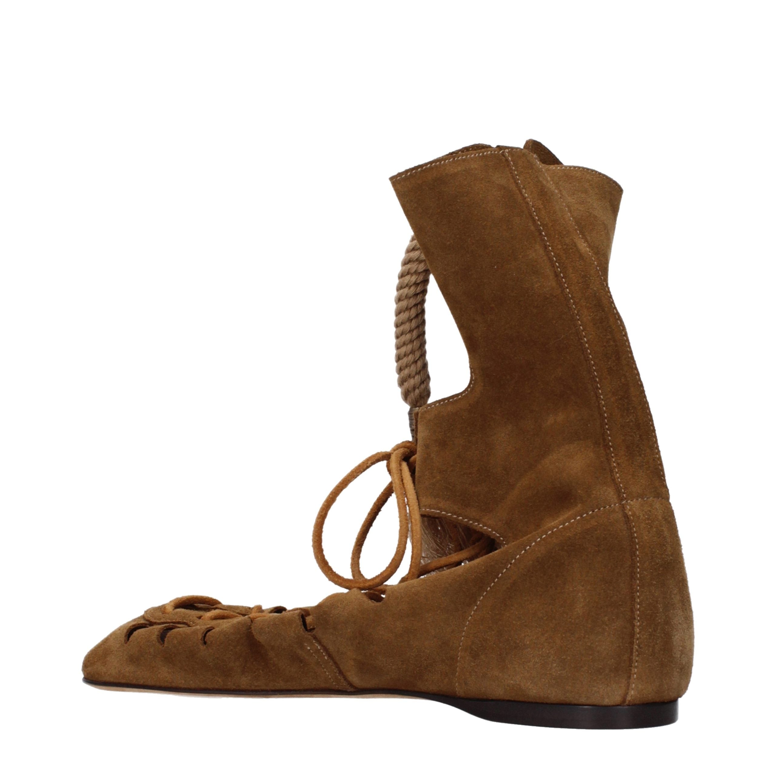 Isabel Marant Brown Leather Ankle Boots