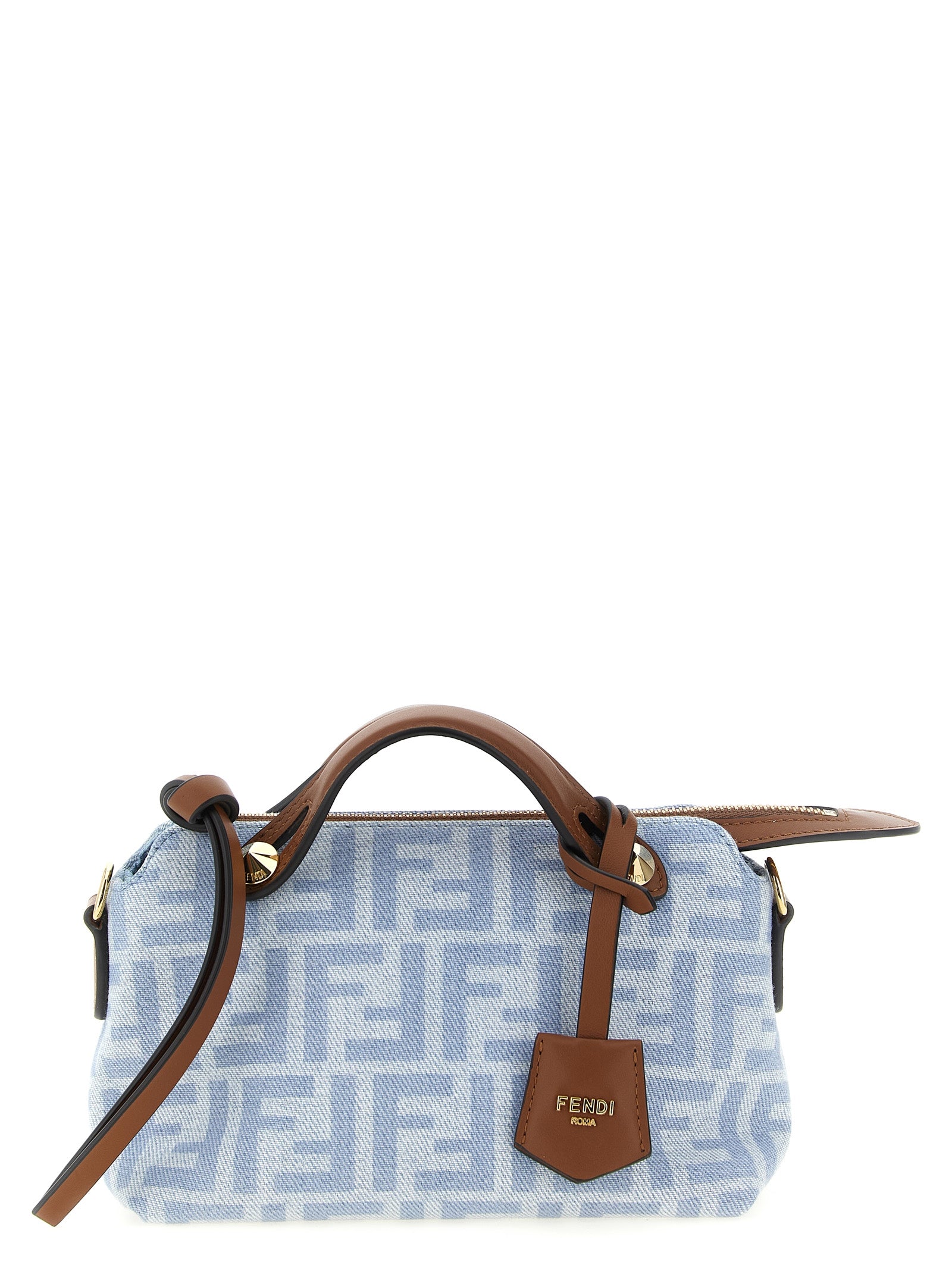 Fendi Blue Cotton Handbag