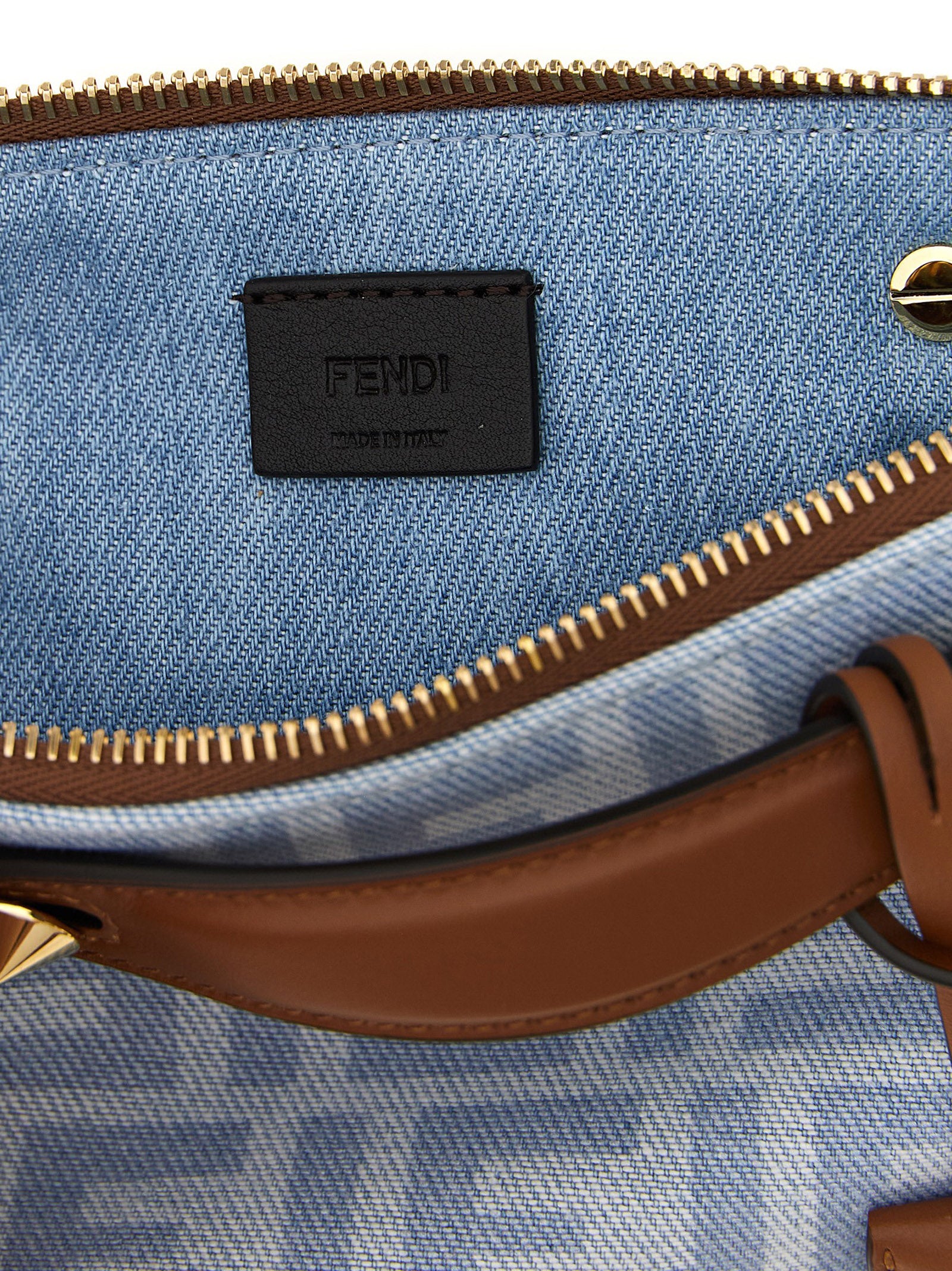 Fendi Blue Cotton Handbag
