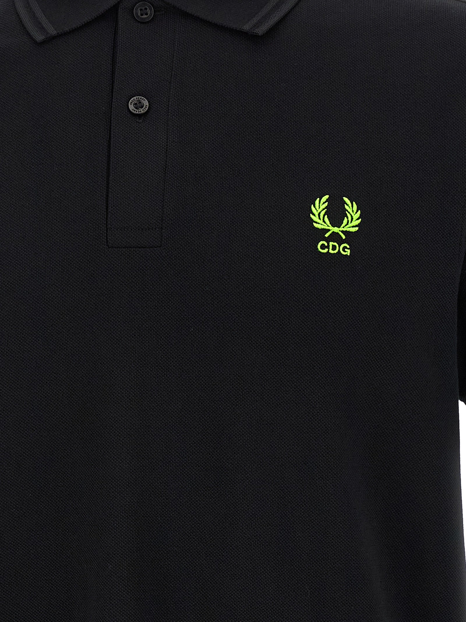 Comme Des Garçons Bicolor Cotton Polo Shirt