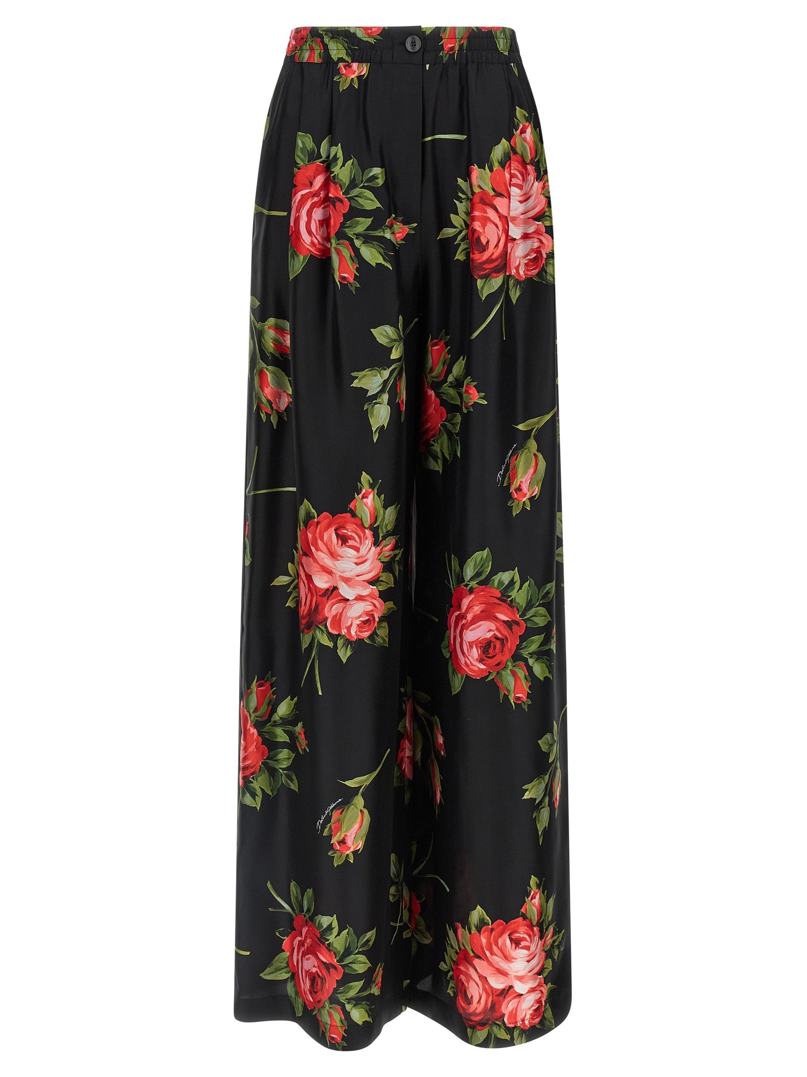 Dolce & Gabbana Black Silk Pants