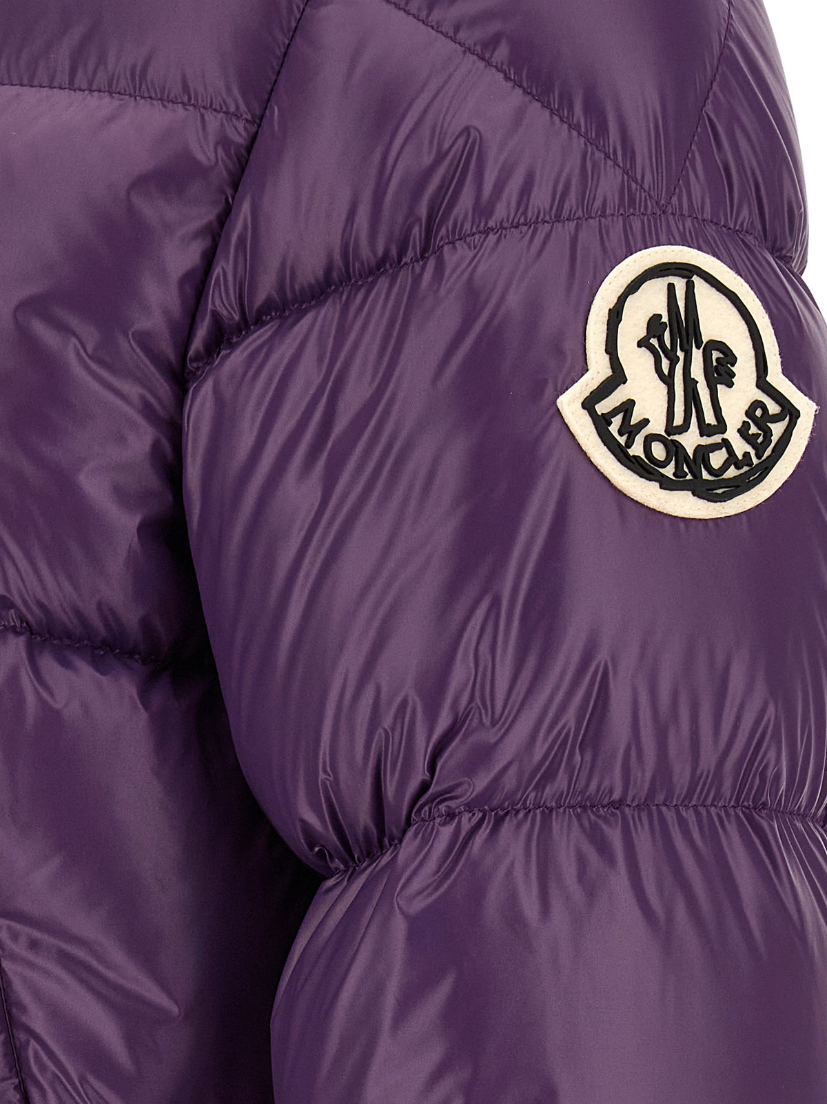 Moncler Purple Polyamide Shell Jacket