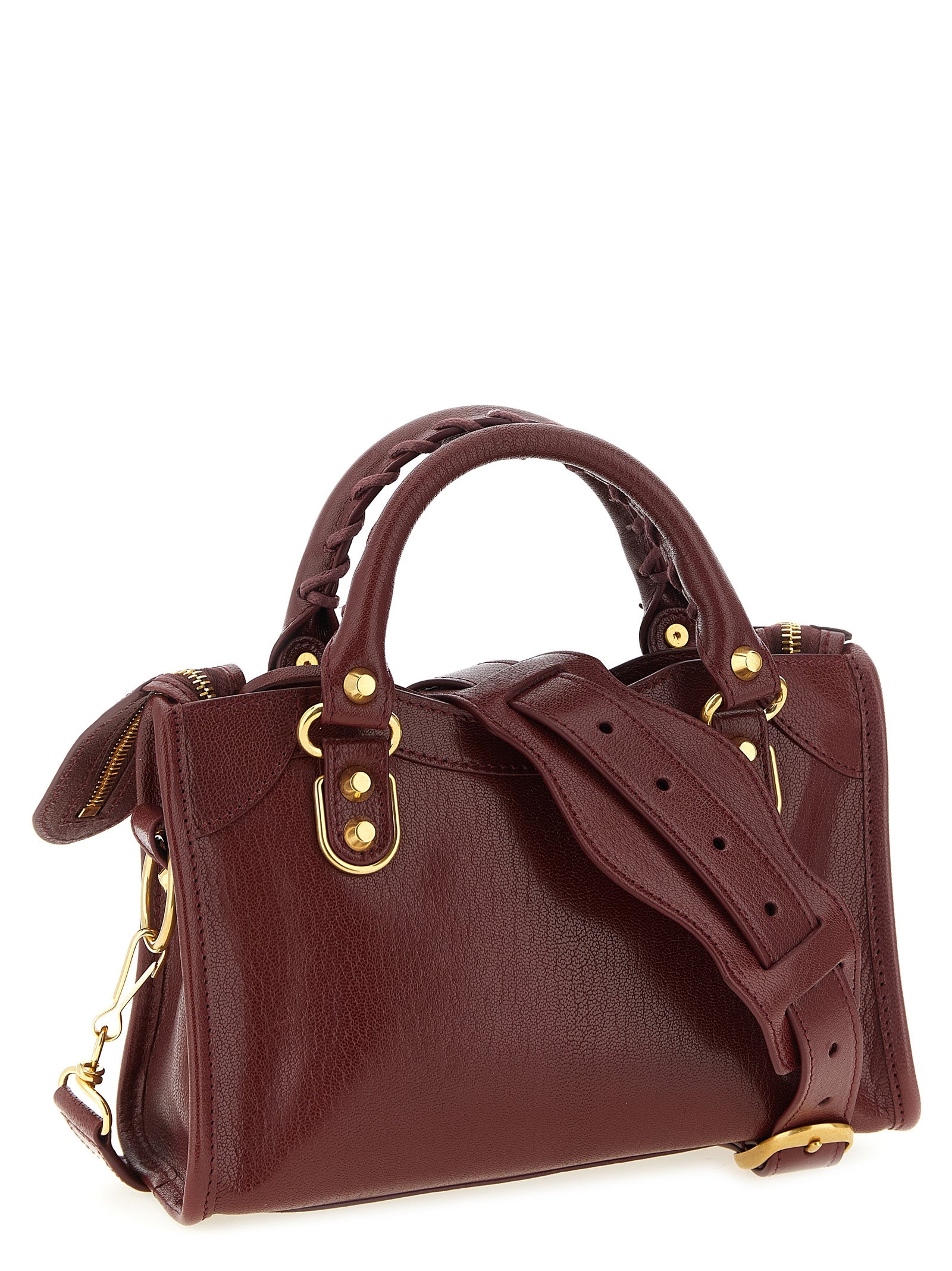 Balenciaga Bordeaux Goatskin Handbag