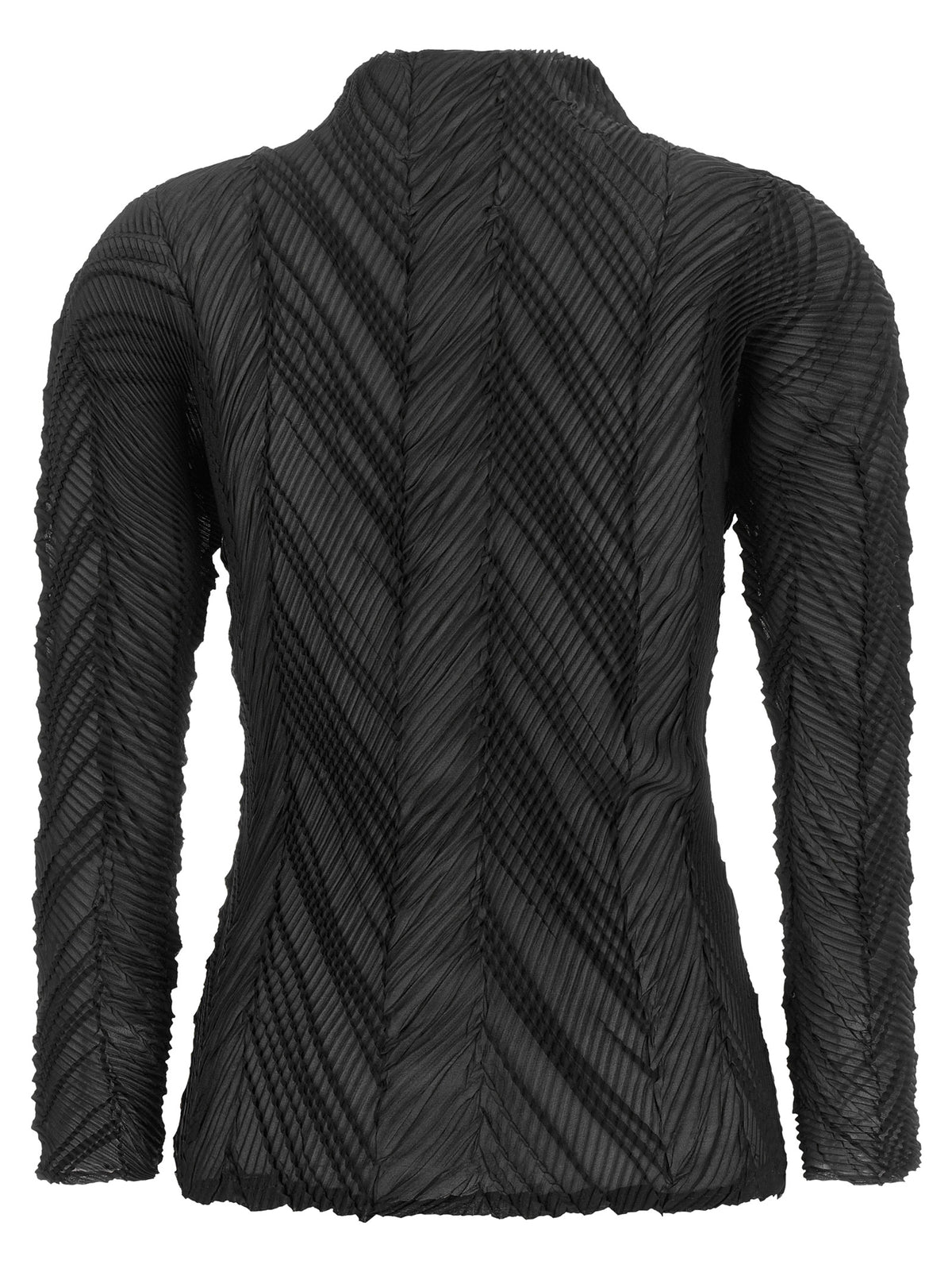 Issey Miyake Black Polyester Cardigan