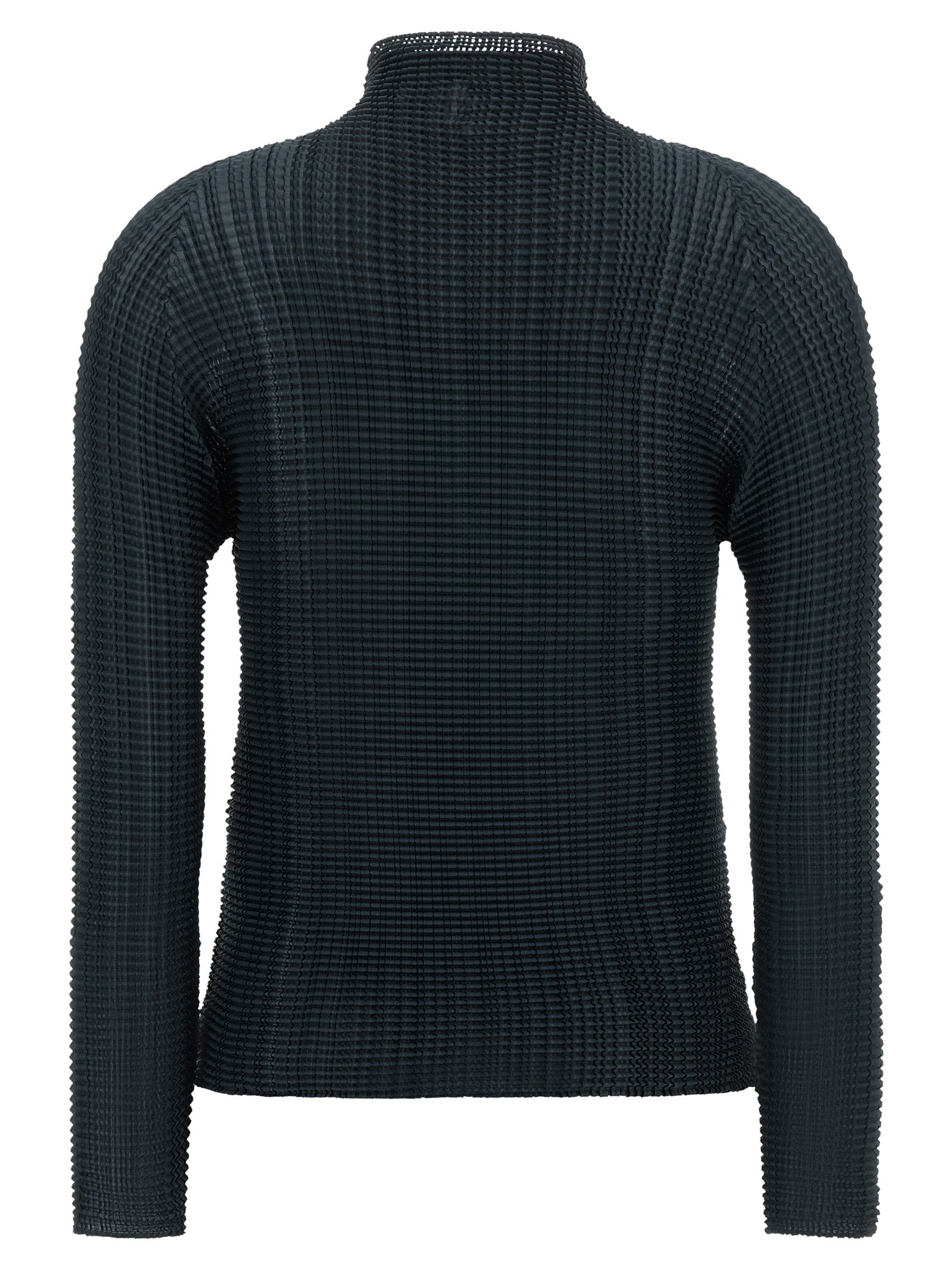 Issey Miyake Blue Polyester Cardigan