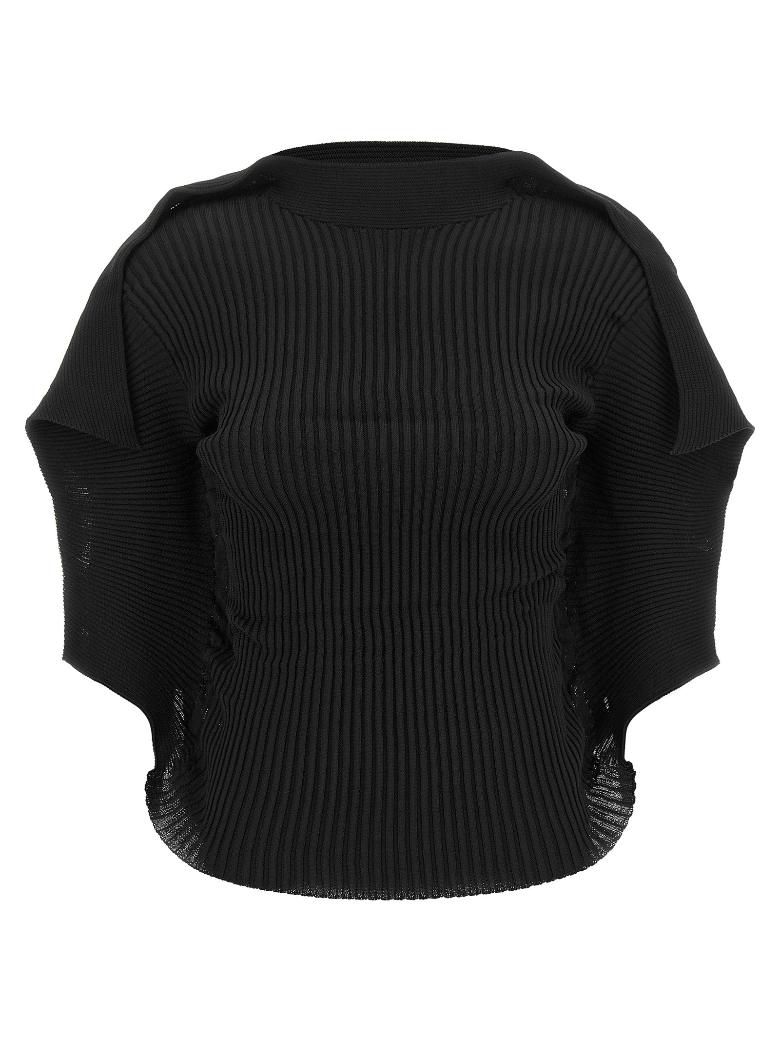 Issey Miyake Black Polyester Blouse