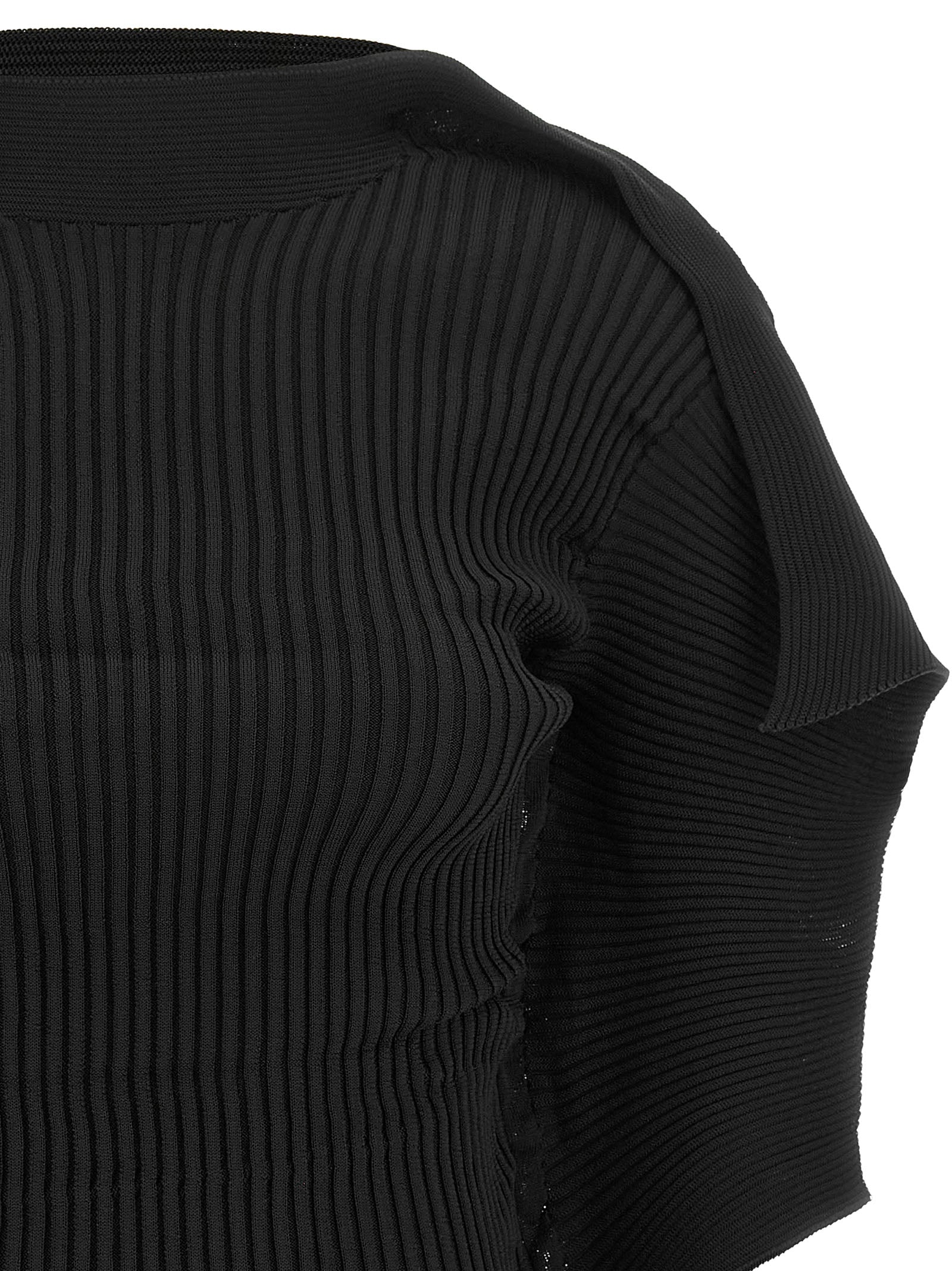 Issey Miyake Black Polyester Blouse