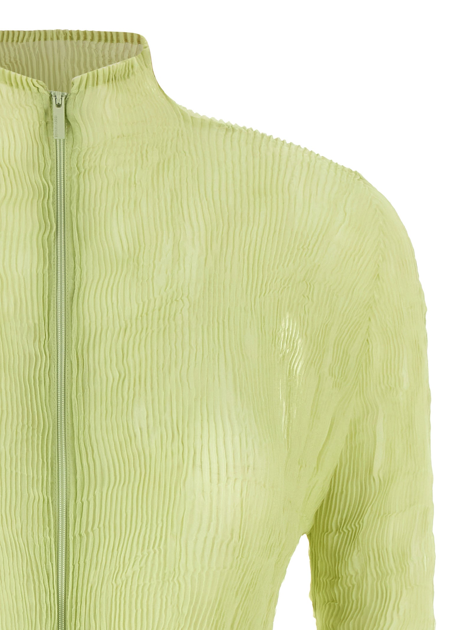 Issey Miyake Bicolor Polyester Cardigan