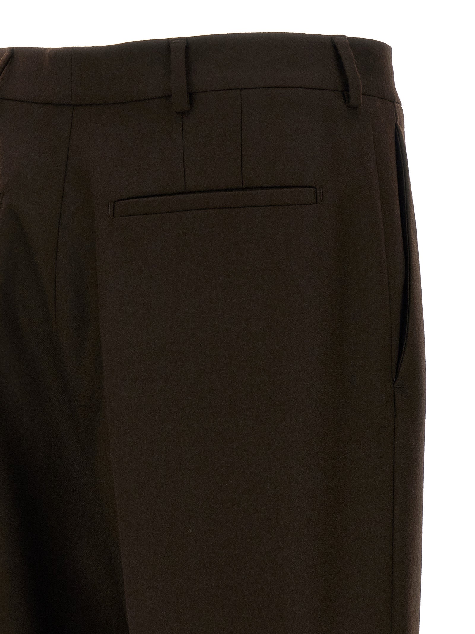 Saint Laurent Brown Wool Bermuda Shorts