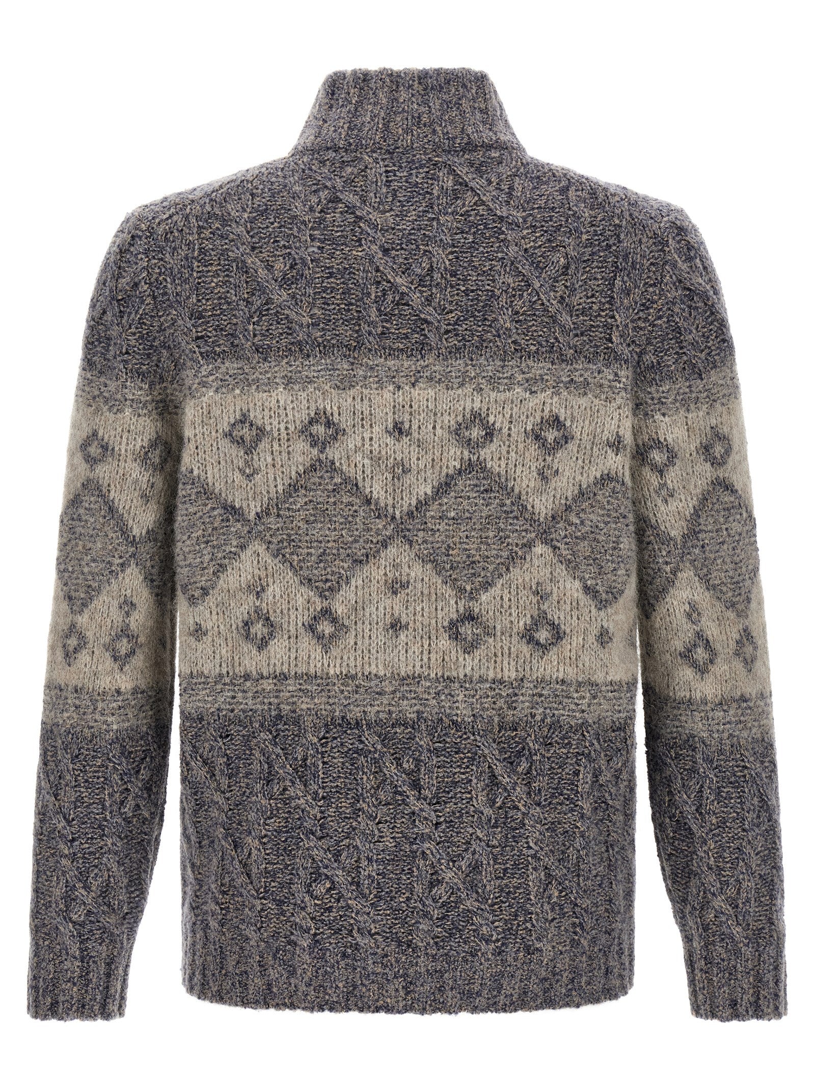 Brunello Cucinelli Gray Virgin Wool Cardigan