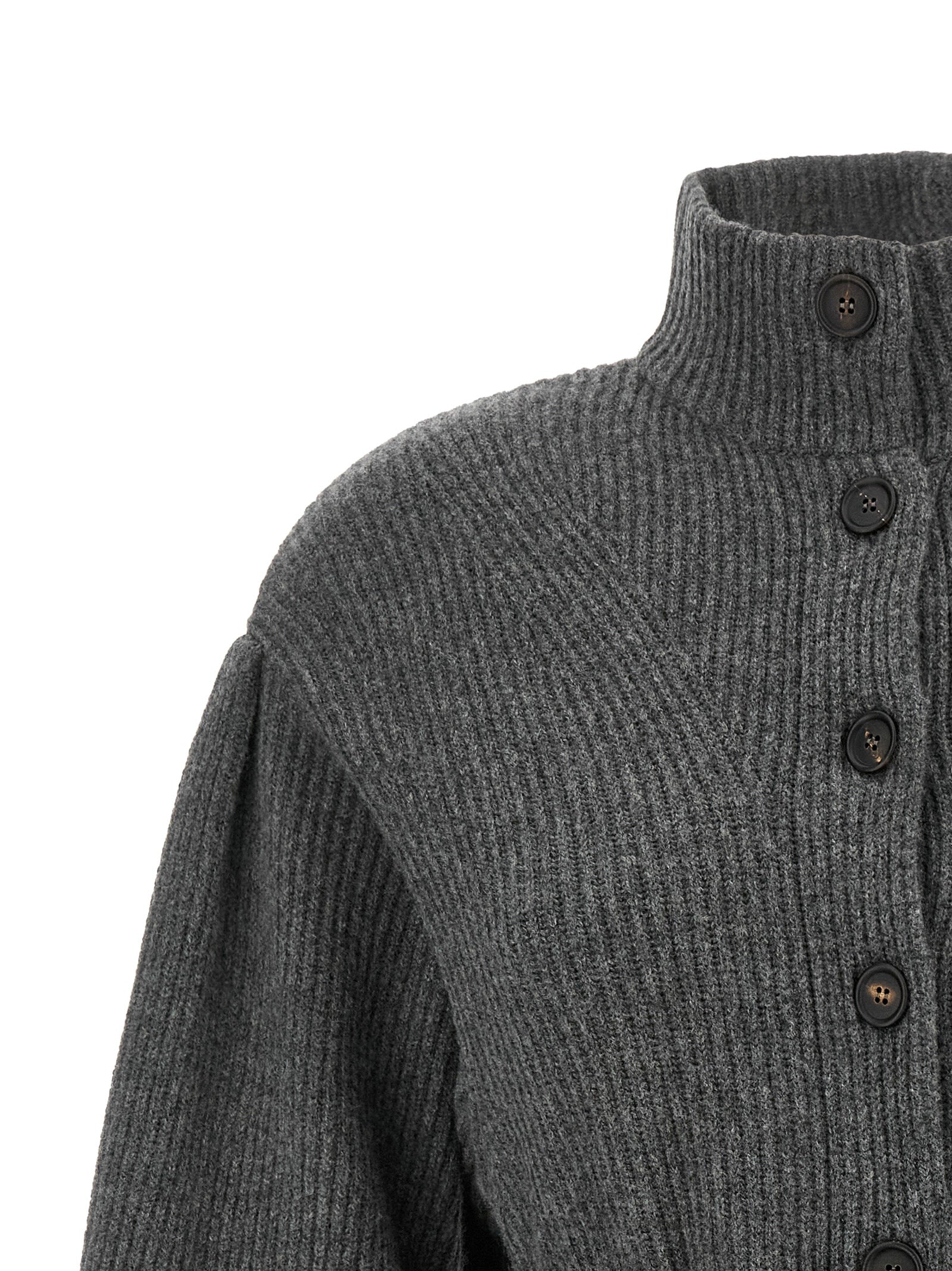Brunello Cucinelli Gray Virgin Wool Cardigan