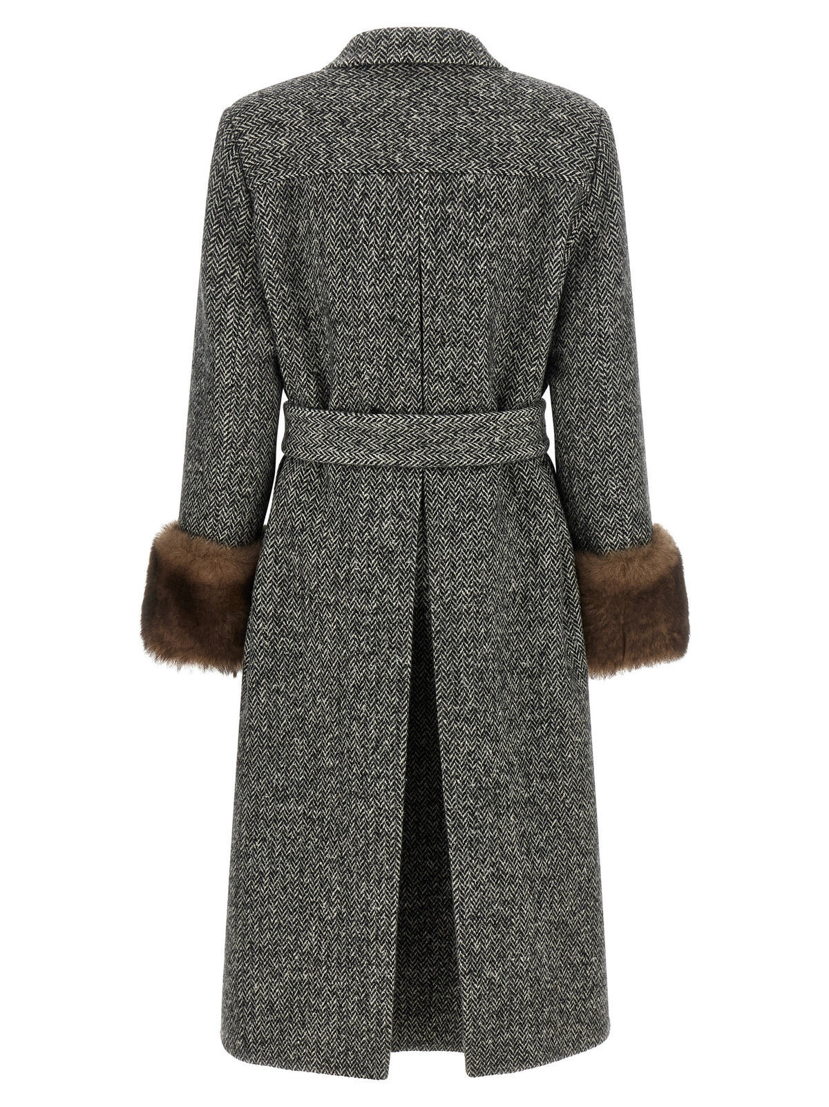 Valentino Garavani Bicolor Virgin Wool Coat