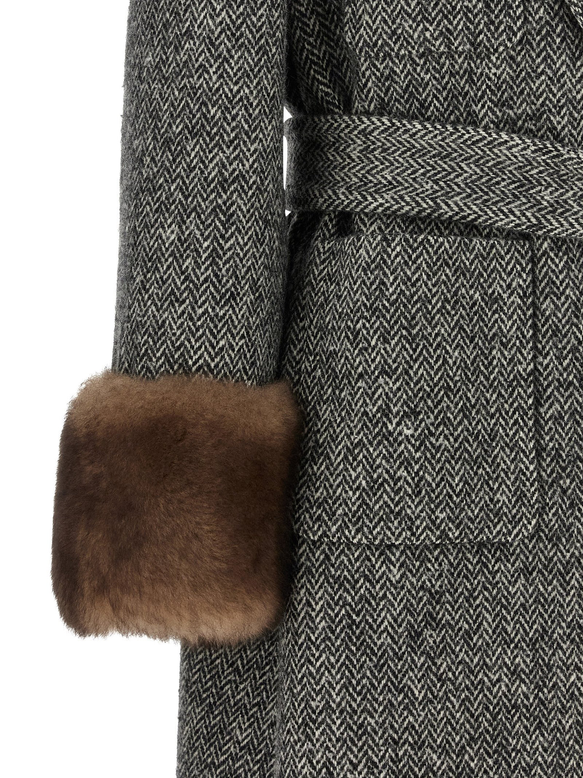 Valentino Garavani Bicolor Virgin Wool Coat