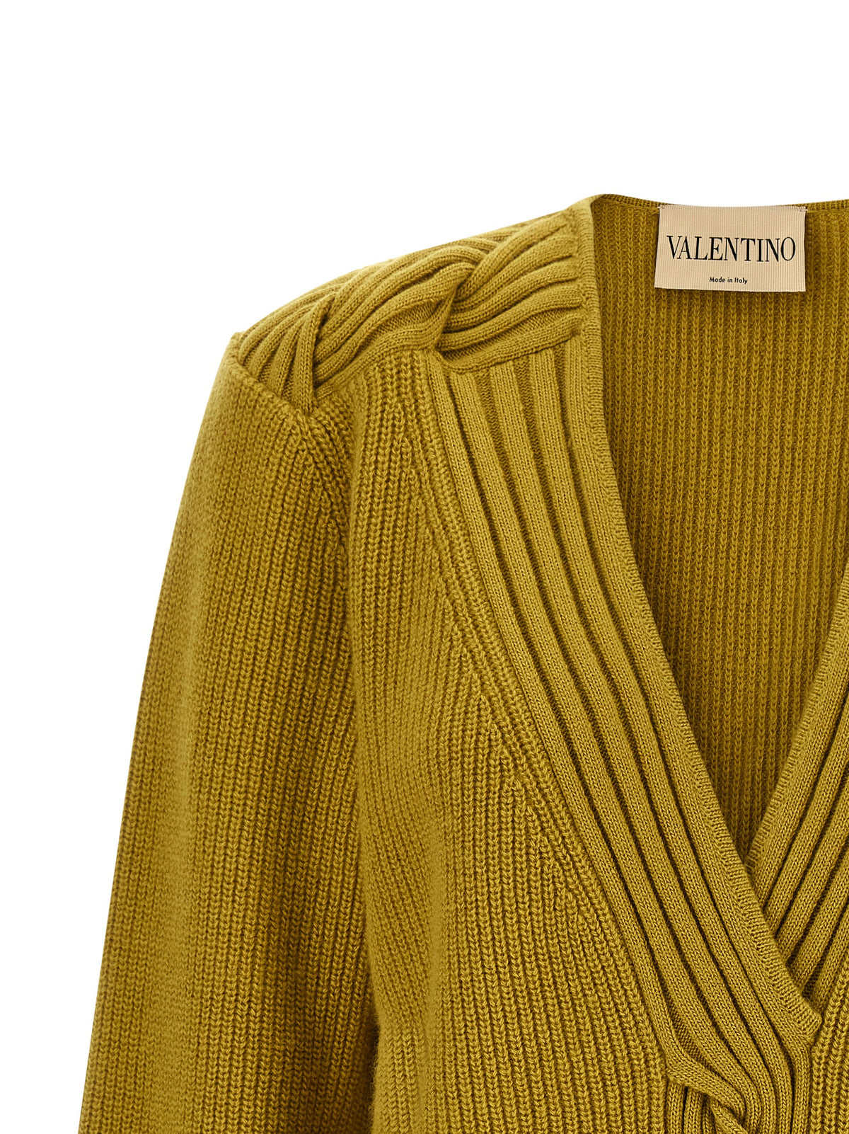 Valentino Garavani Multicolor Virgin Wool Cardigan