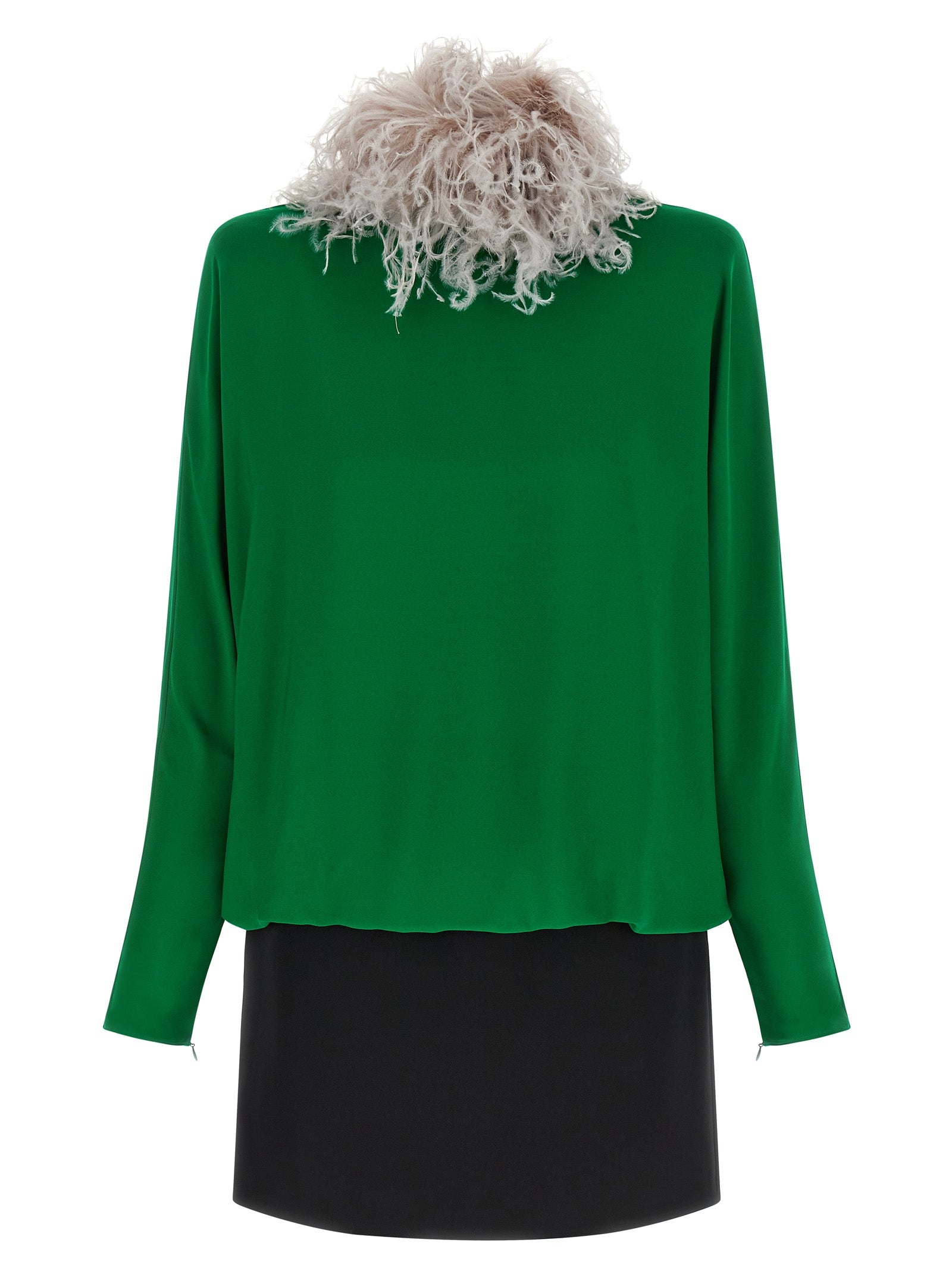 Valentino Garavani Bicolor Silk Short Dress