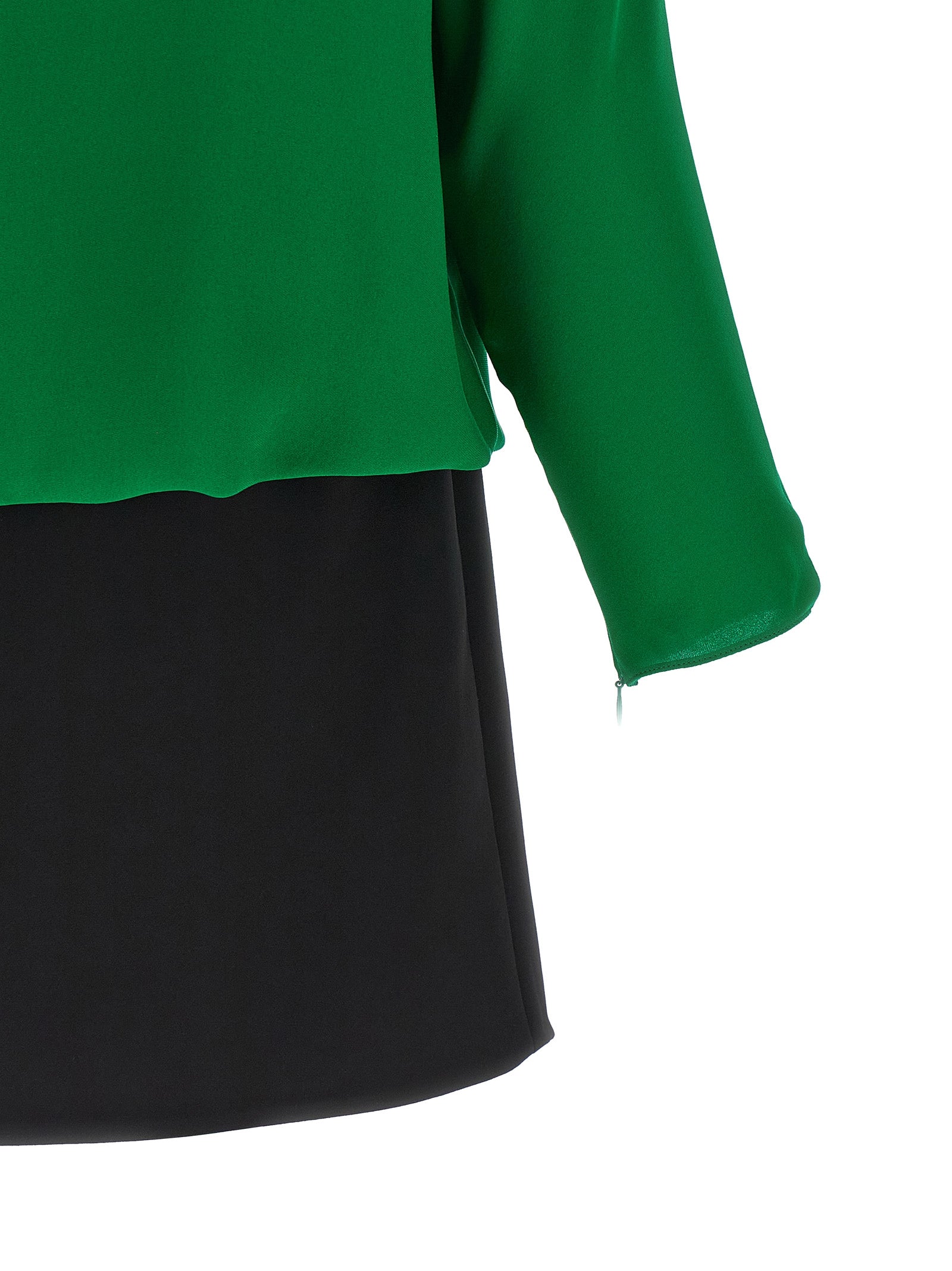 Valentino Garavani Bicolor Silk Short Dress