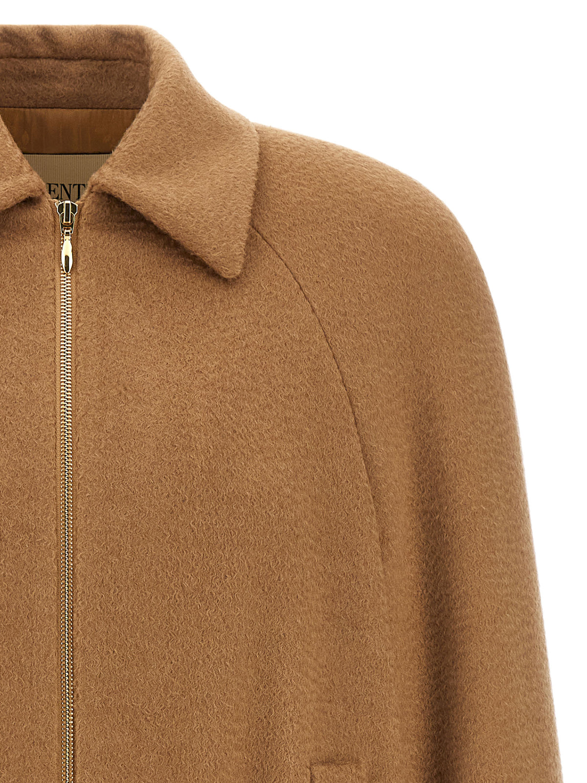 Valentino Garavani Brown Lamb Fur Bomber