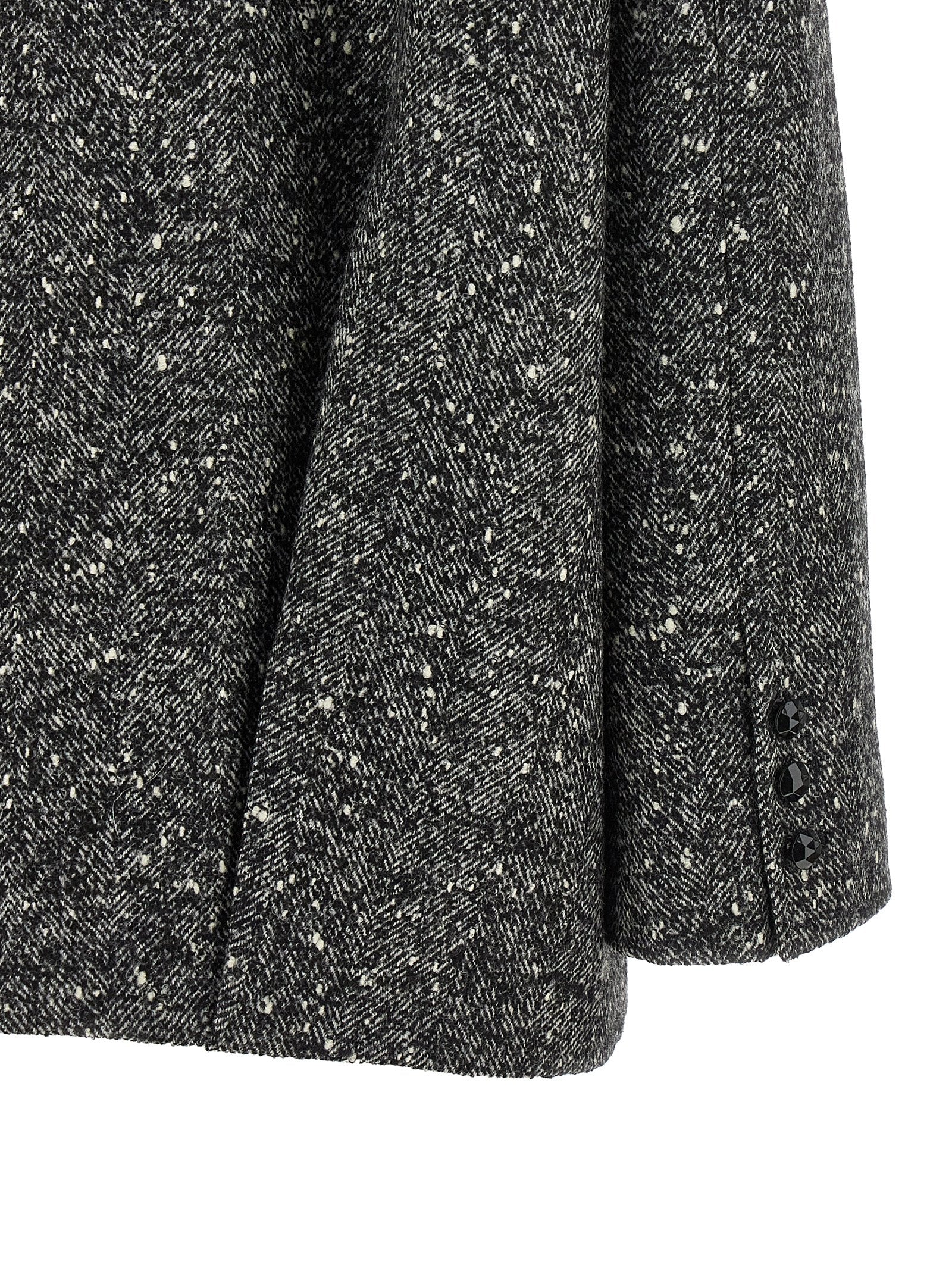 Valentino Garavani Bicolor Virgin Wool Coat