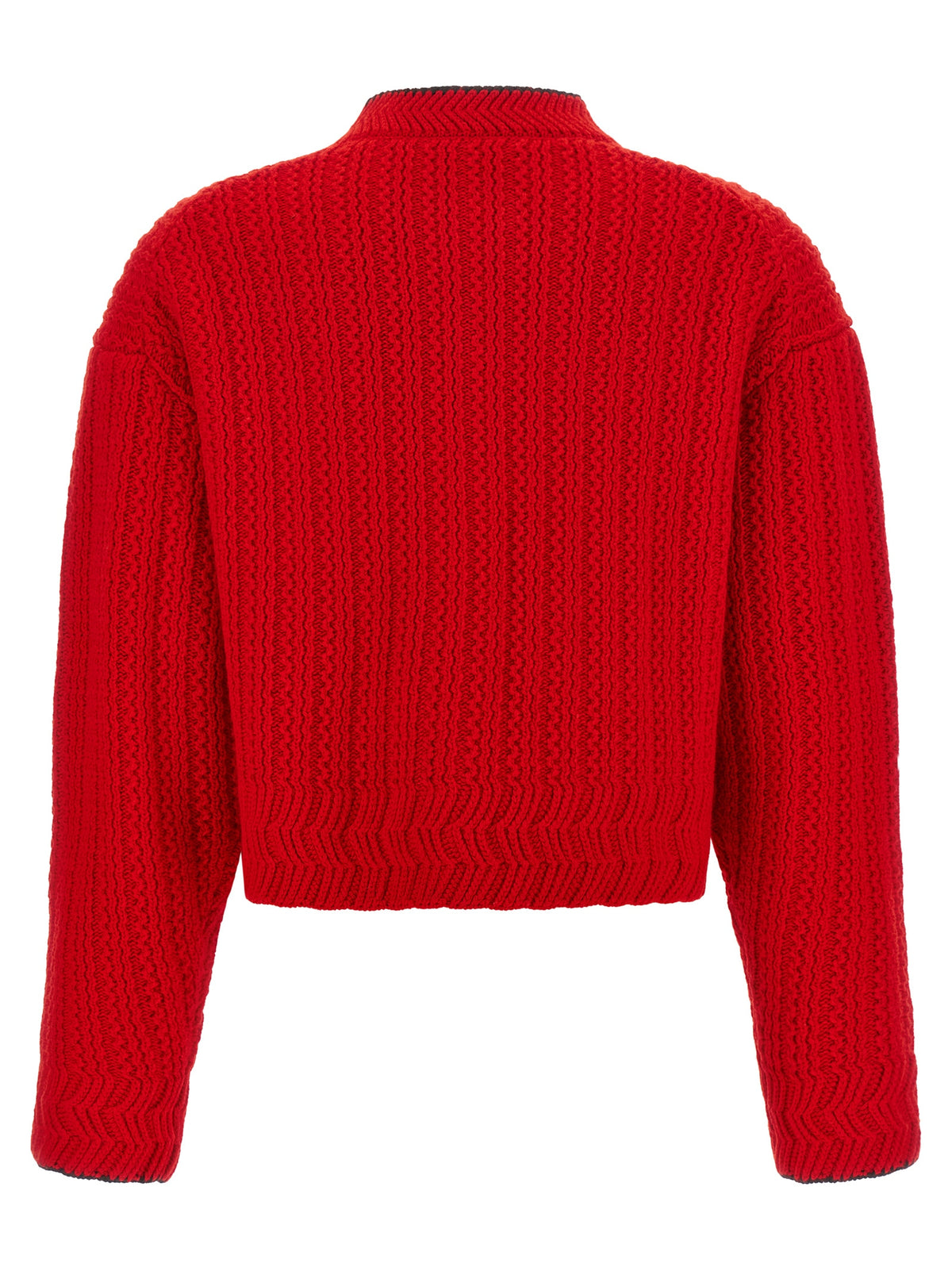 Chloé Red Wool Cardigan