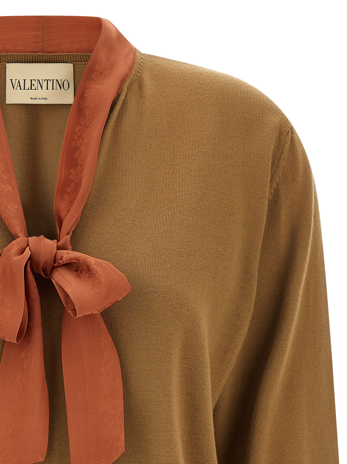Valentino Garavani Brown Cashmere Cardigan