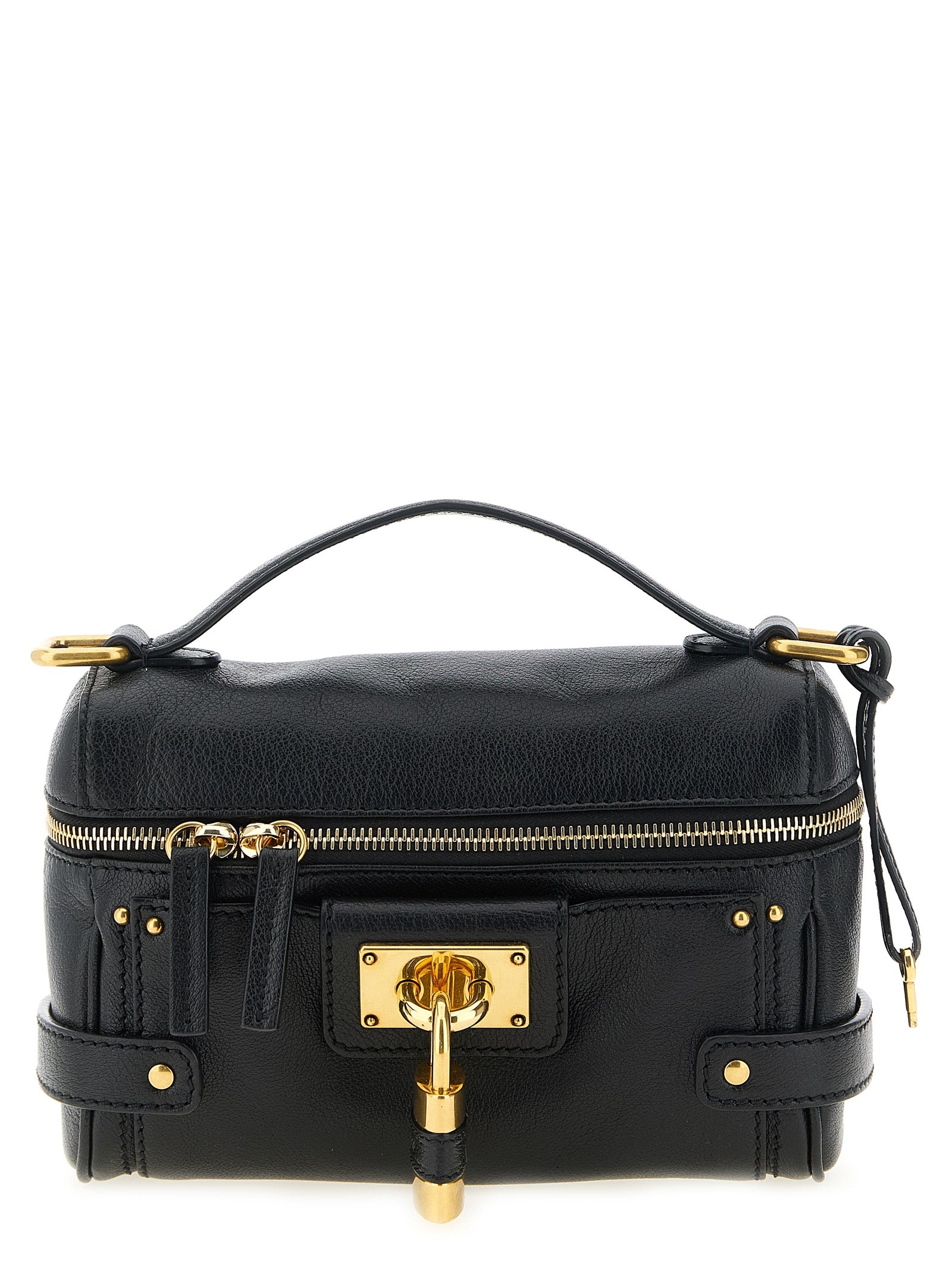 Chloé Black Buffalo Leather Shoulder Bag