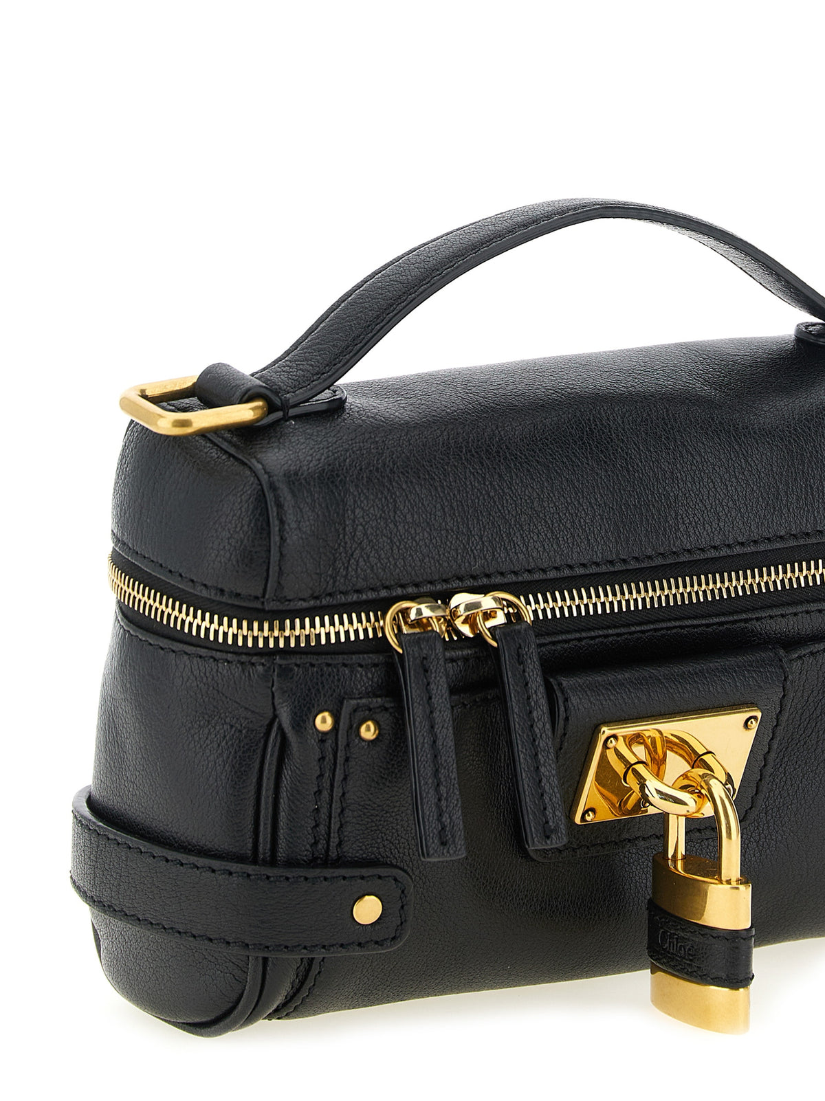 Chloé Black Buffalo Leather Shoulder Bag