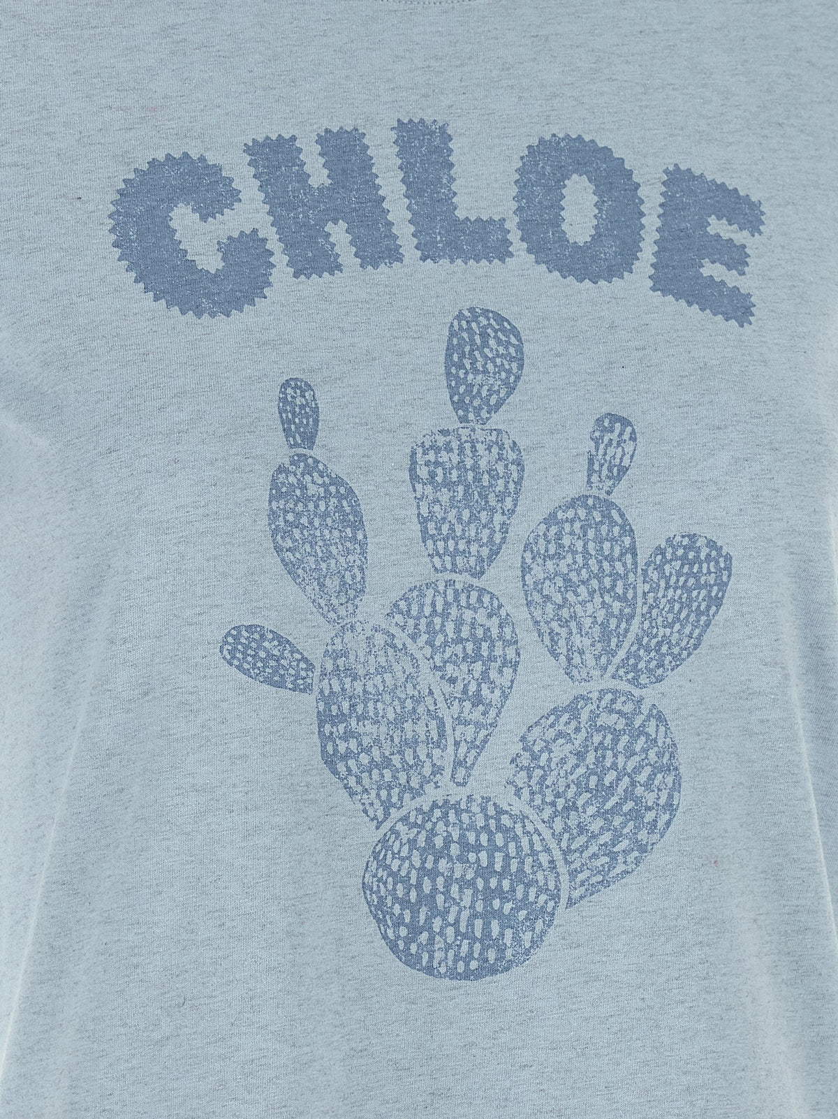 Chloé Blue Cotton T-Shirt